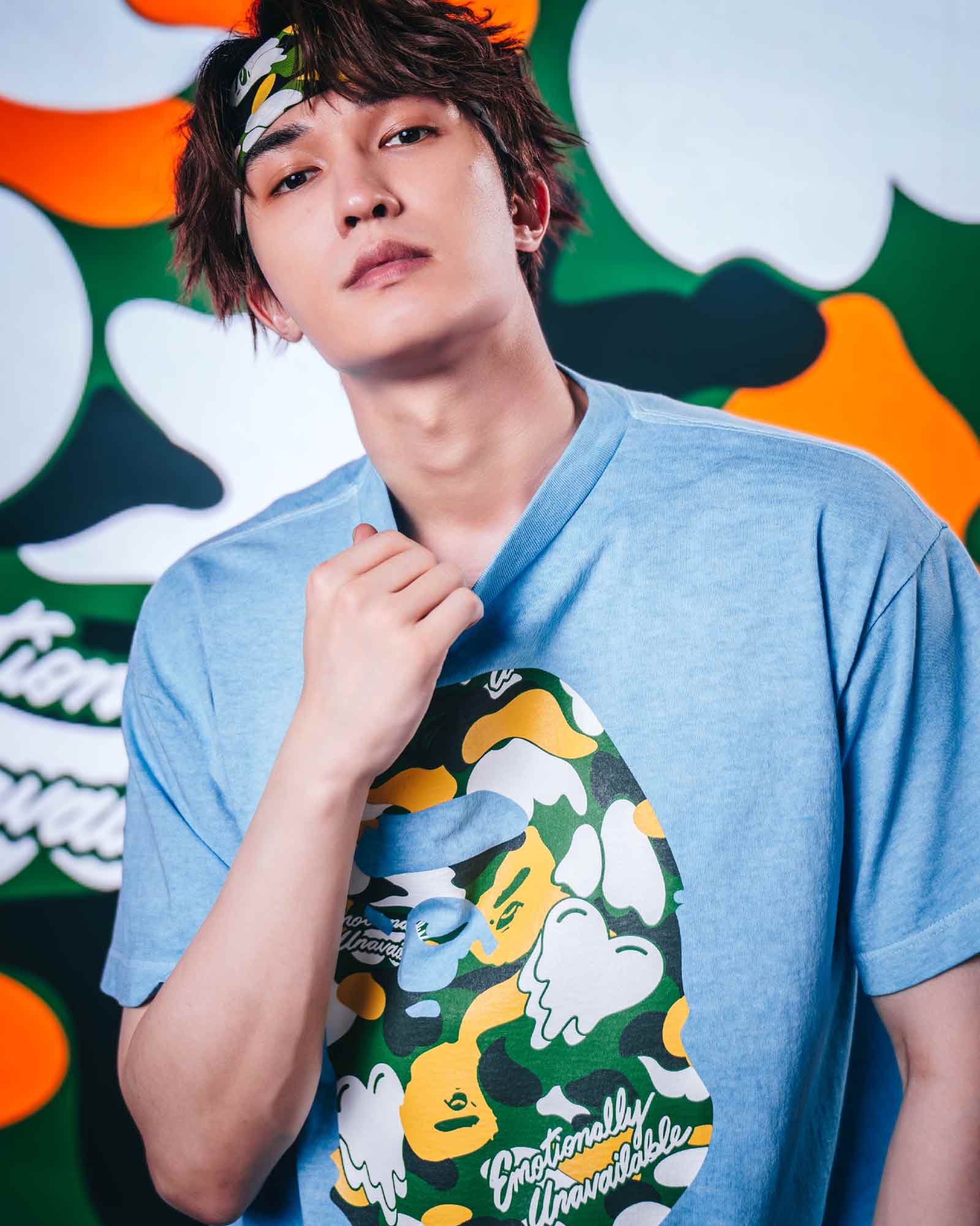 EMOTIONALLY UNAVAILABLE・エモーショナリー アンアベイラブル - Tシャツ・カットソー EU APE SS TEE  / BLUE