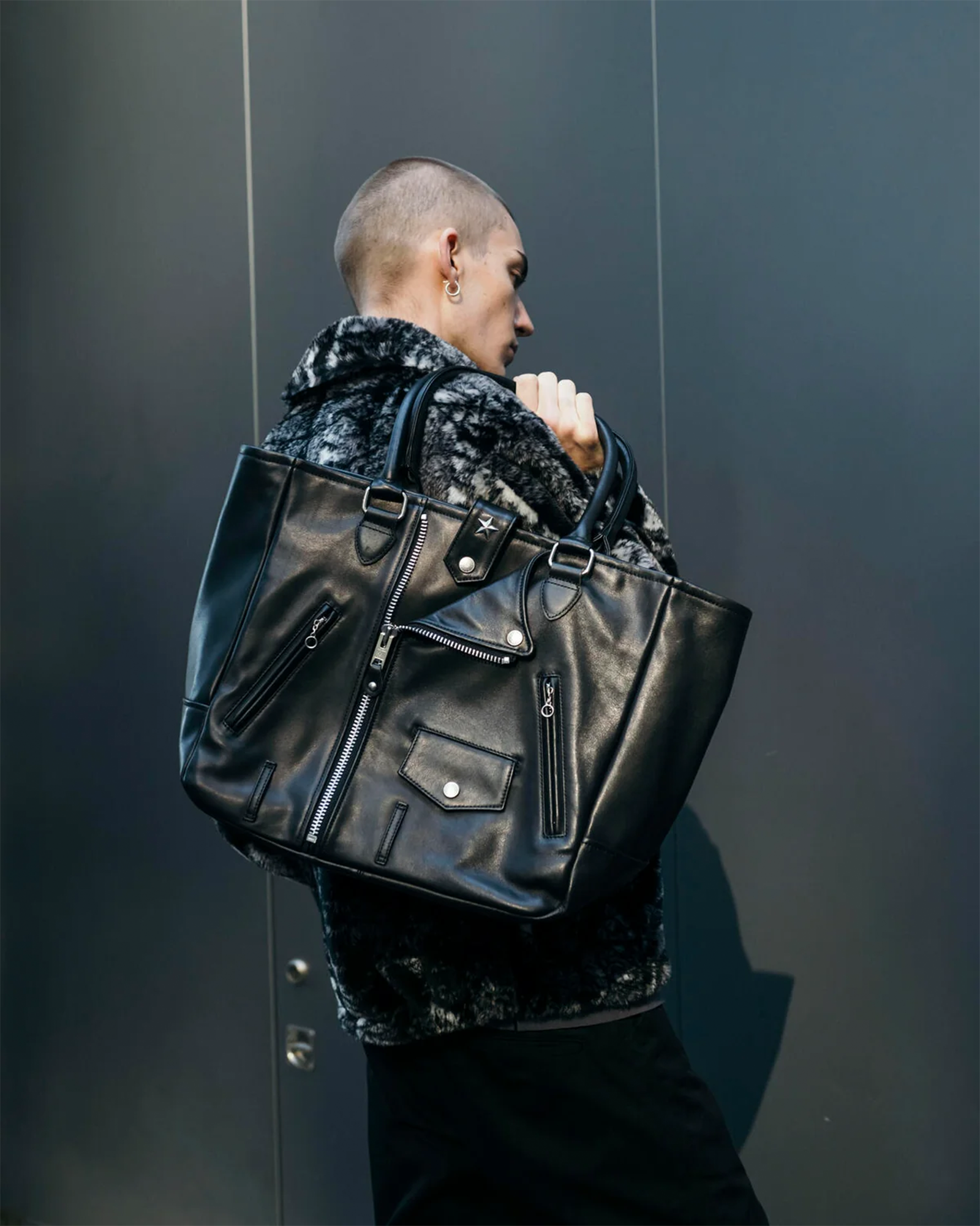 Schott・ショット - トートバッグ RIDERS TOTE BAG / BLACK