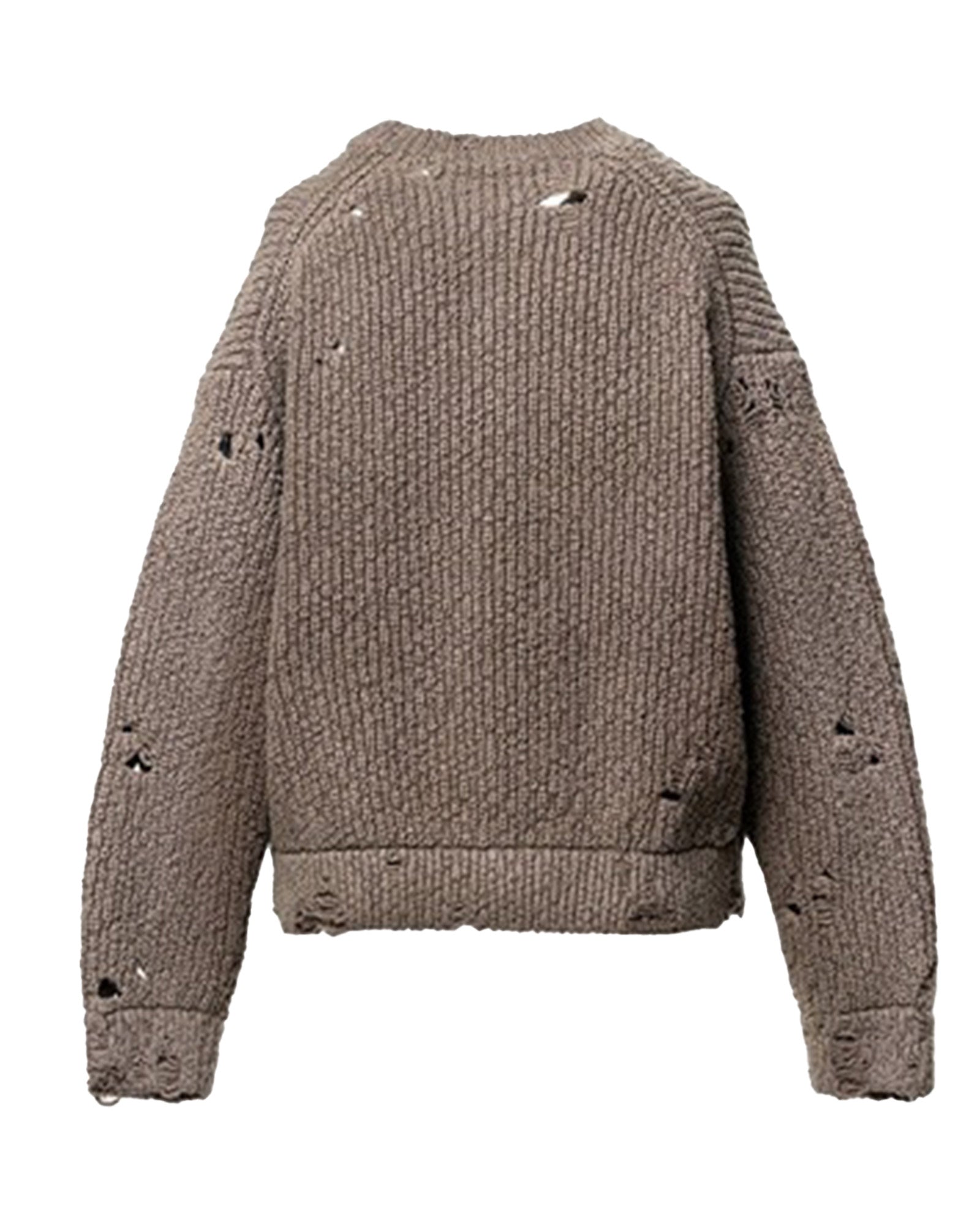 MIHARA YASUHIRO・ミハラヤスヒロ - ニット・セーター "SUN FADED KNIT PO" / BROWN