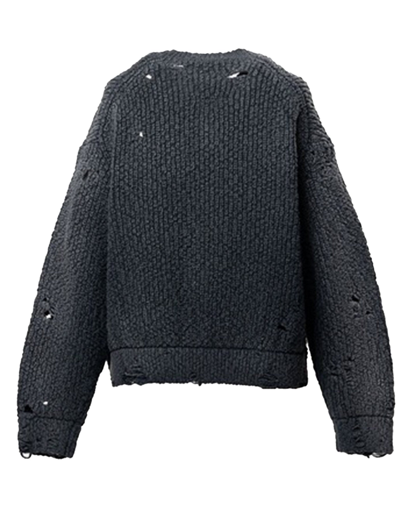 MIHARA YASUHIRO・Yasuhiro Mihara -  "SUN FADED KNIT PO" / BLACK