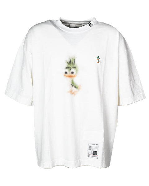 MIHARA YASUHIRO (ミハラヤスヒロ) 26AW LEON PRINTED TEE / WHITE