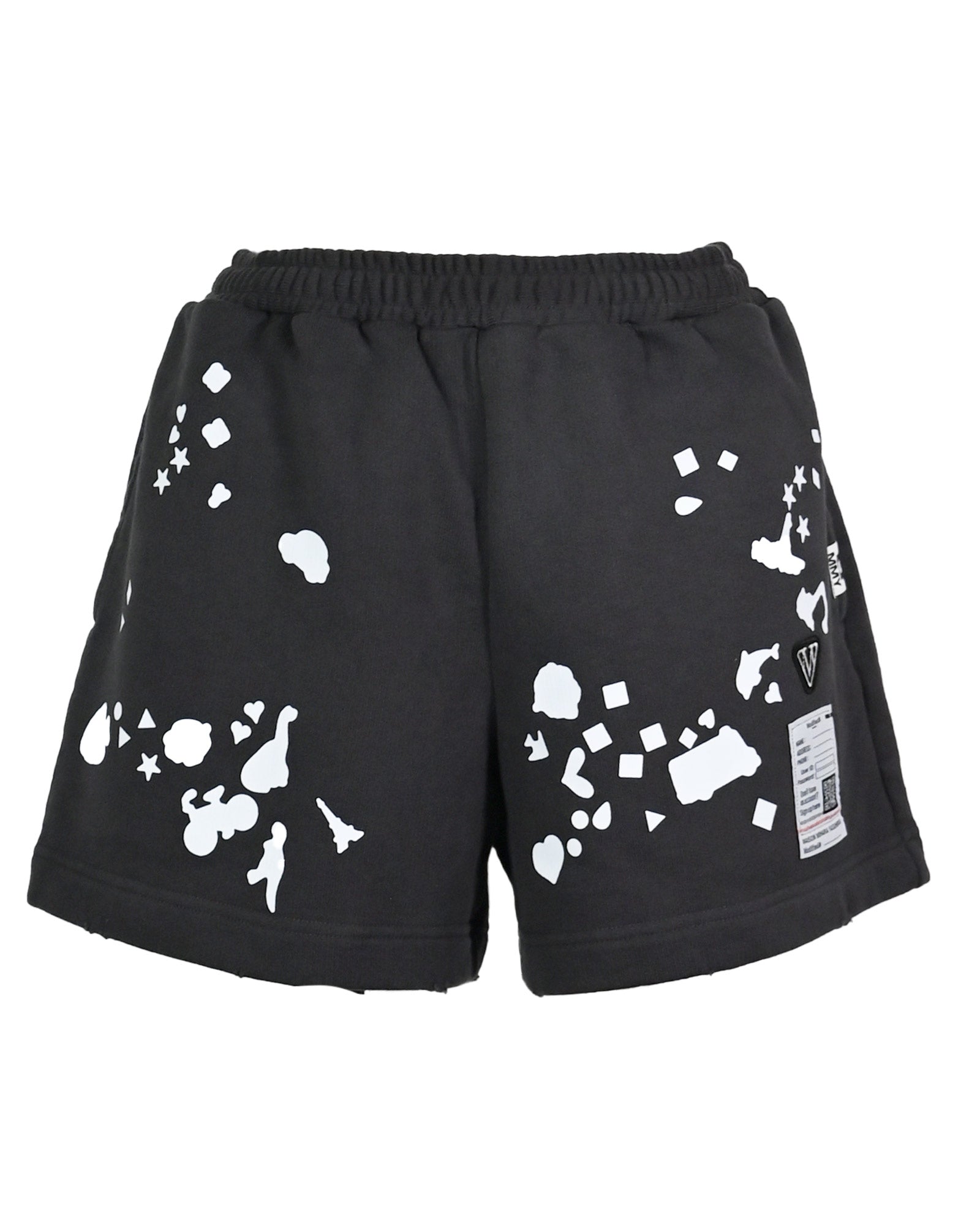 MIHARA YASUHIRO・ミハラヤスヒロ - ハーフ・ショートパンツ SILHOUETTE KIDS STICKER SHORT PANTS / BLACK