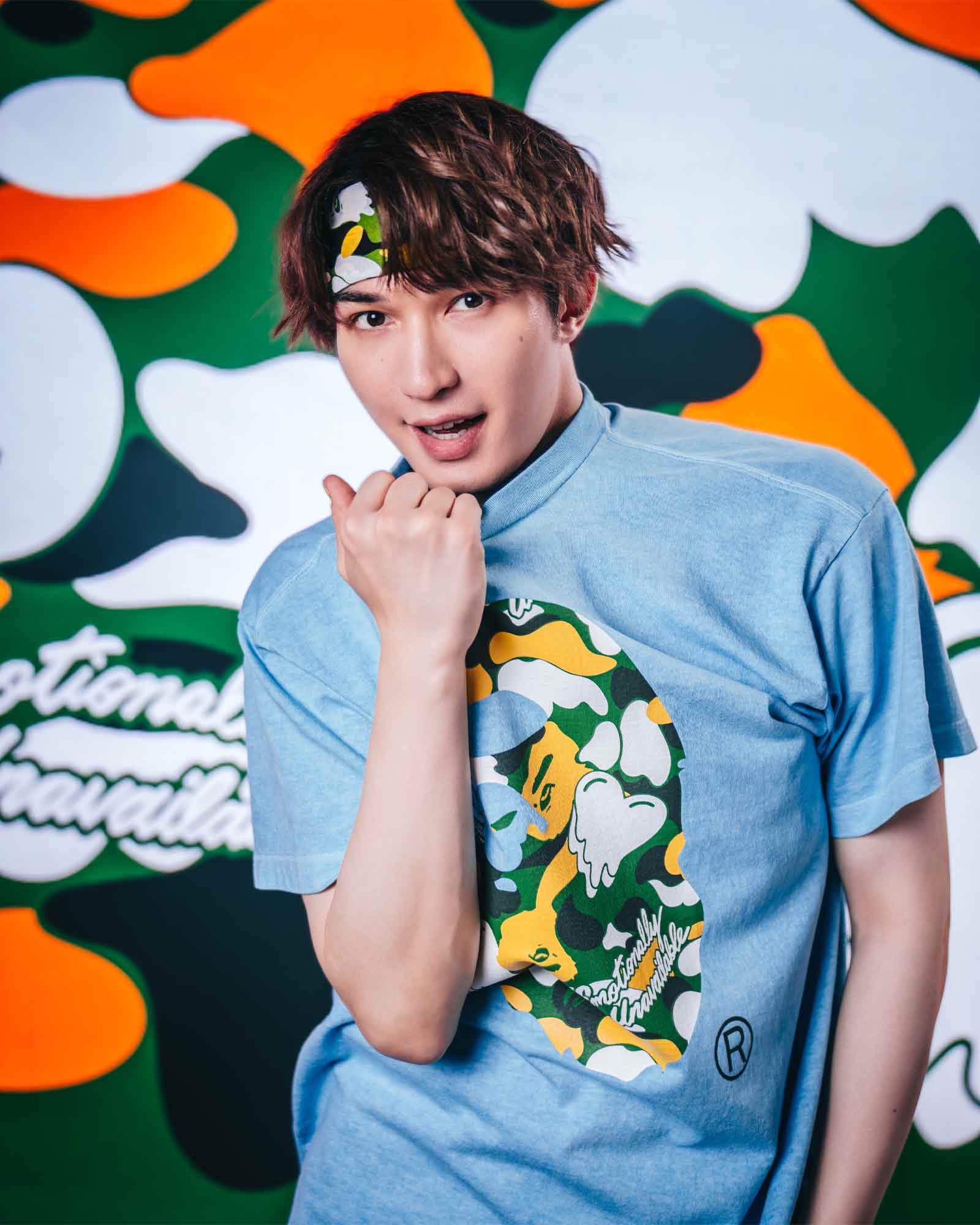 EMOTIONALLY UNAVAILABLE・エモーショナリー アンアベイラブル - Tシャツ・カットソー EU APE SS TEE  / BLUE