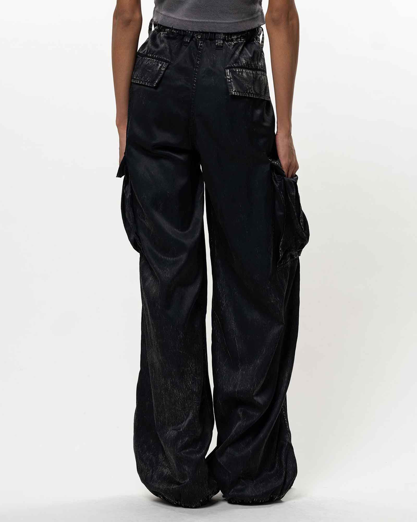 MIHARA YASUHIRO・ミハラヤスヒロ - その他パンツ R/CO SATIN CARGO PANTS / BLACK