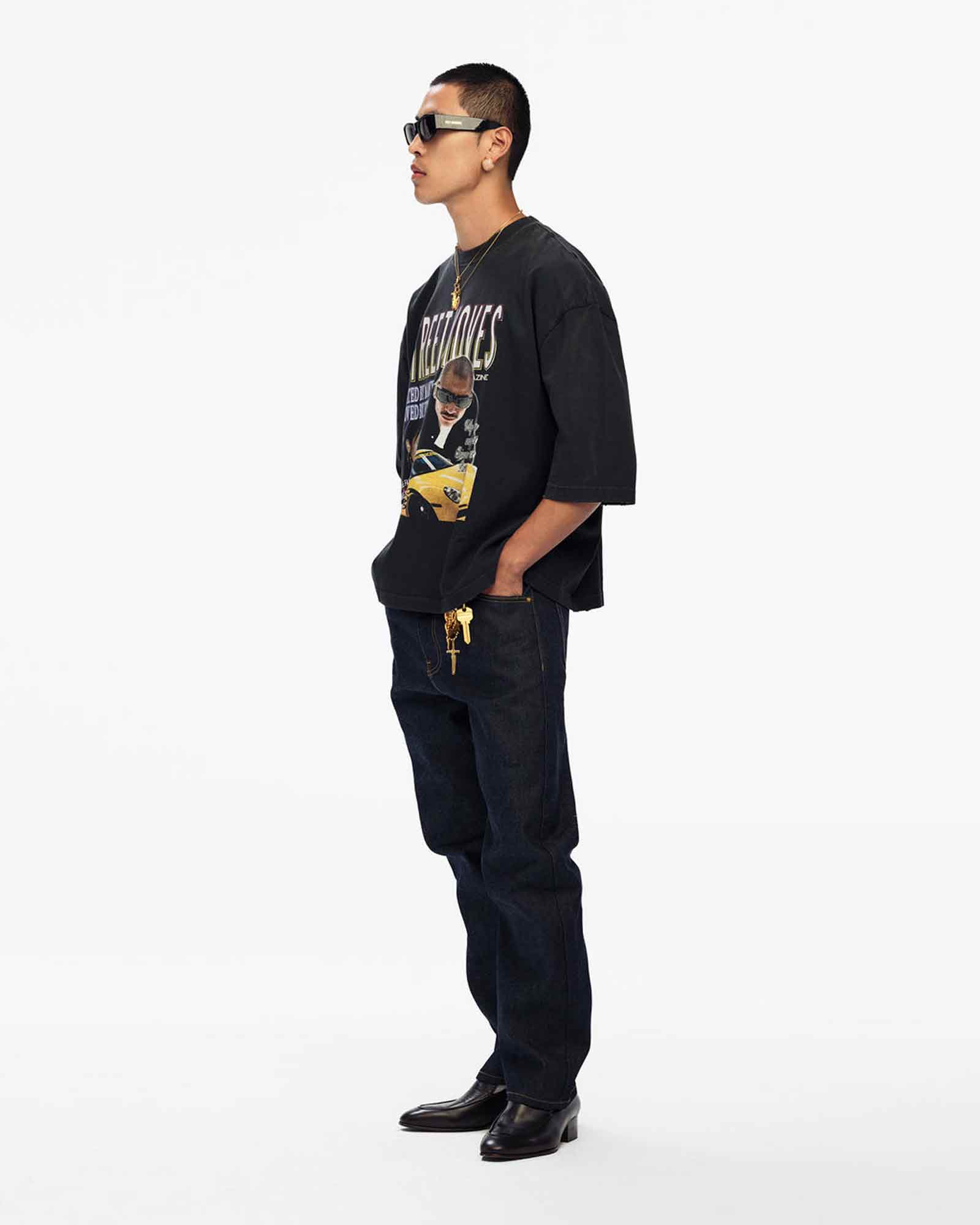 WILLY CHAVARRIA・ウィリー・チャバリア - Tシャツ・カットソー STREET MOVES BUFFALO TEE / BLACK