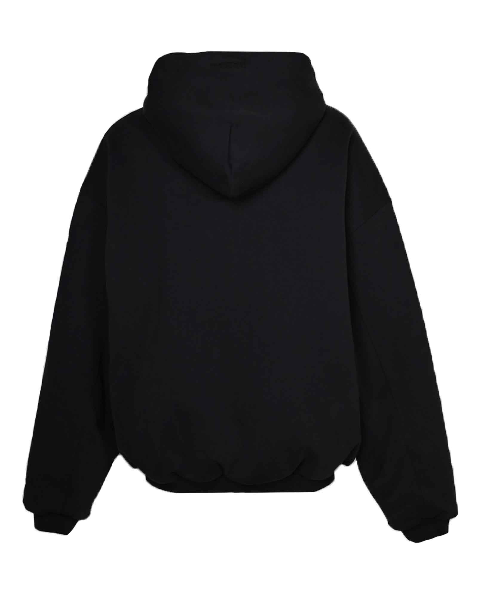 VETEMENTS・Vetements -  PUFFED OVERSIZED ZIP-UP HOODIE / WASHED BLACK