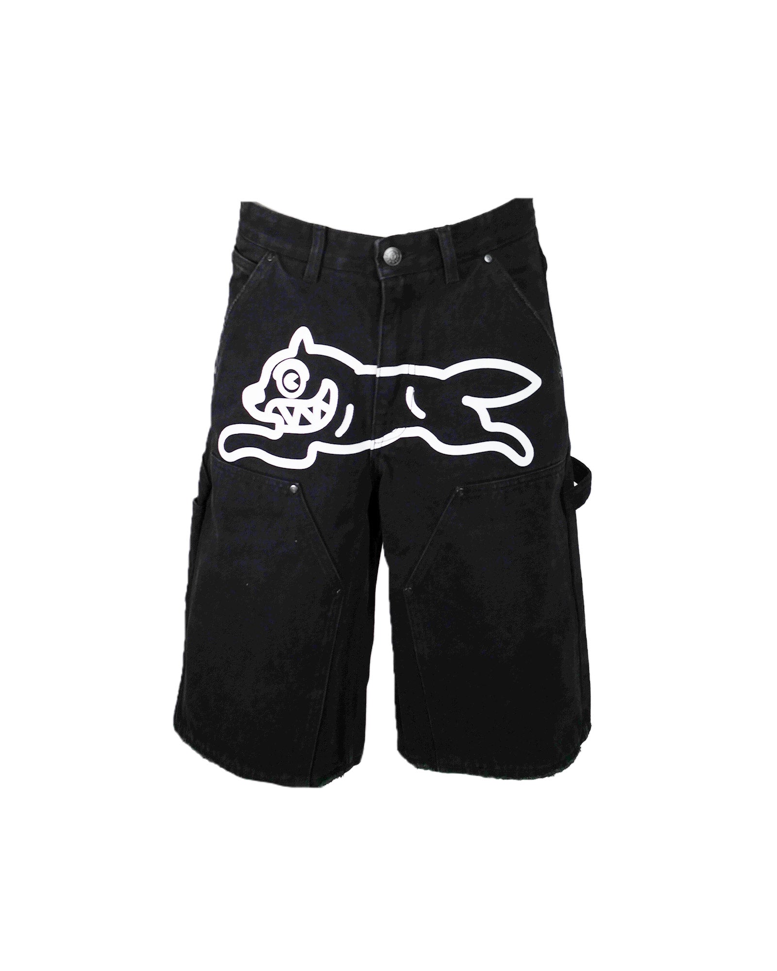 BILLIONAIRE BOYS CLUB / ICECREAM・ビリオネアボーイズクラブ/アイスクリーム - ハーフ・ショートパンツ ANGELO BLACK DOUBLE KNEE JORTS / BLACK CARAMEL