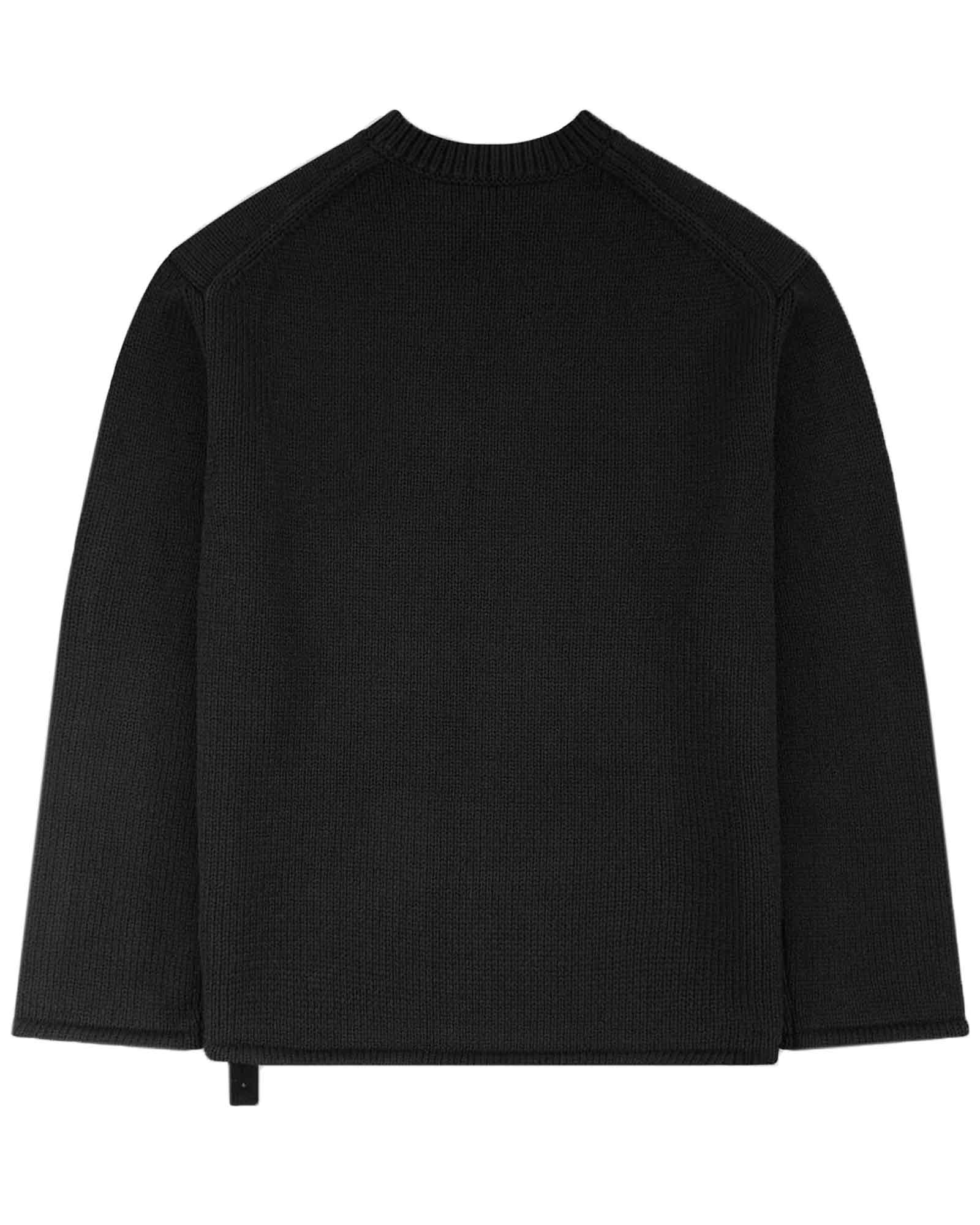 PEACEMAKER OAMC・オーエーエムシー - ニット・セーター SHOULDER ZIP KNIT / BLACK