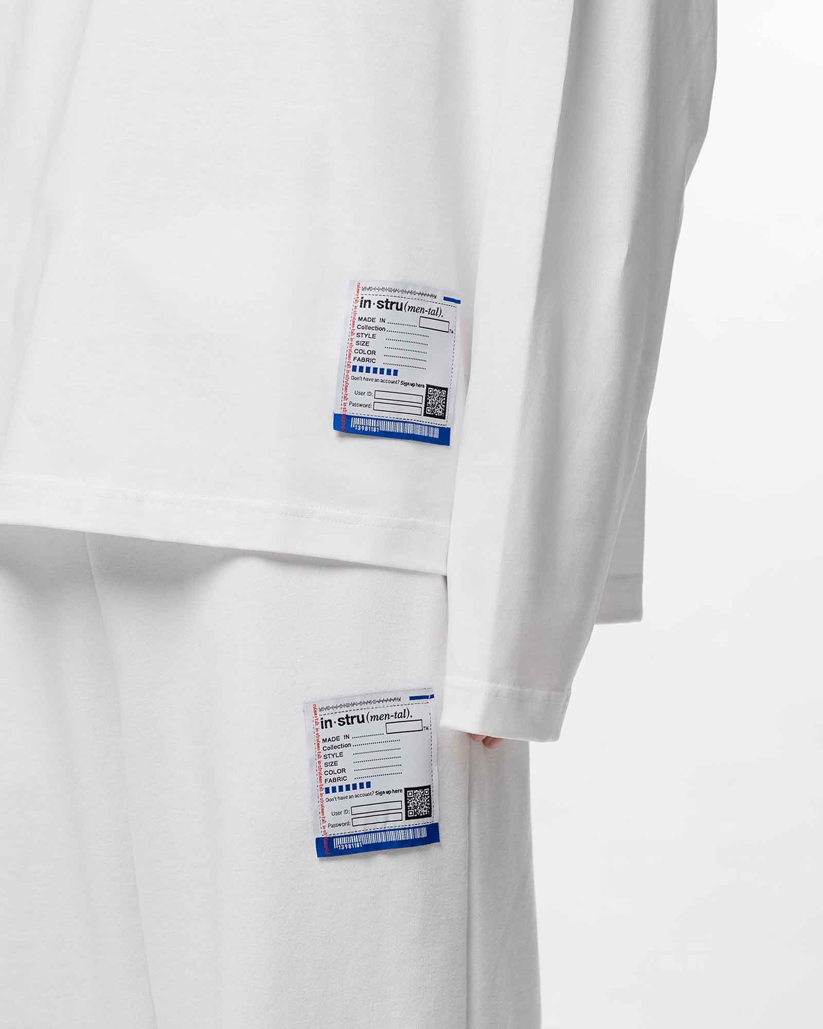 in・stru(men-tal).・イン・ストゥルメンタル -  HEAVY WEIGHT JERSEY POCKET LS TEE / WHITE