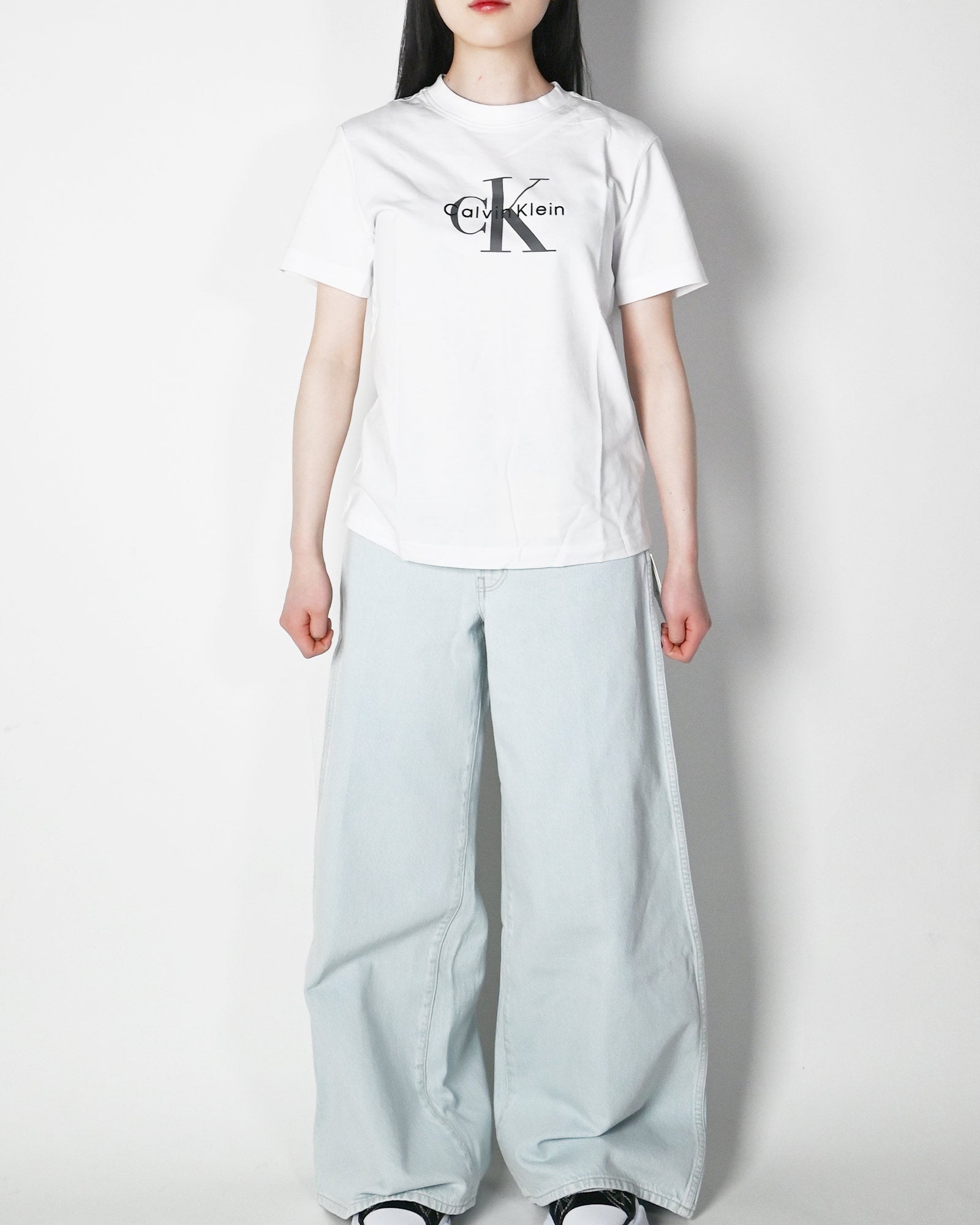 Calvin Klein・カルバン クライン - Tシャツ・カットソー HERO SS CLASSIC MONOLOGO CNECK TEE / WHITE