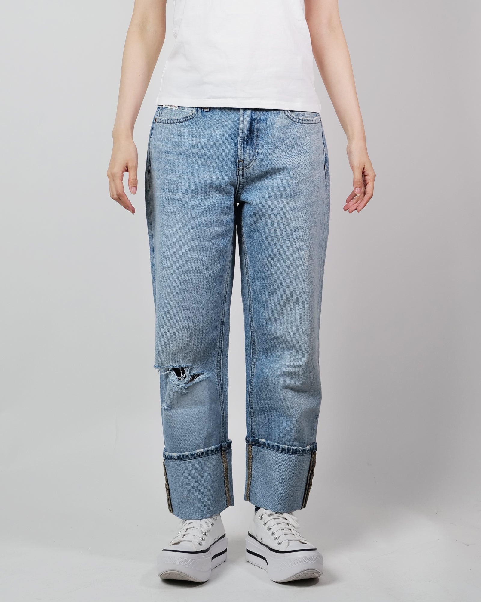 Calvin Klein・カルバン クライン - デニムパンツ RELAXED CROP CUFF HANTINGTON / LIGHT BLUE