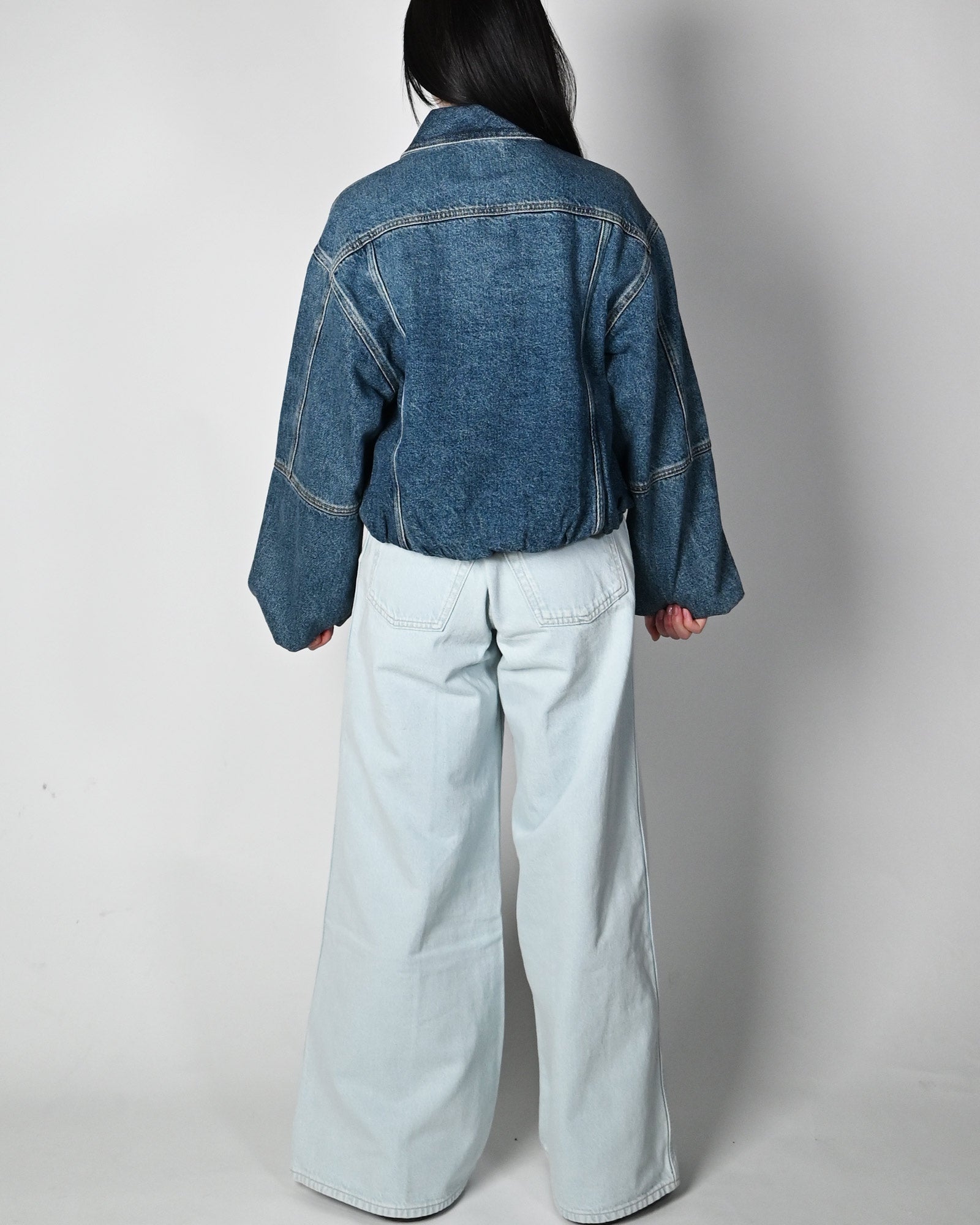 Calvin Klein・Calvin Klein -  DENIM BUBBLE JACKET TINTED ORCHARD / BLUE