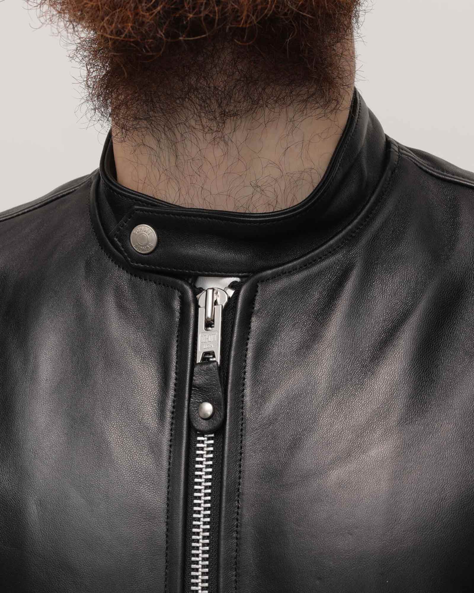 Schott・ショット - レザージャケット 70’S SINGLE RIDERS JACKET / BLACK