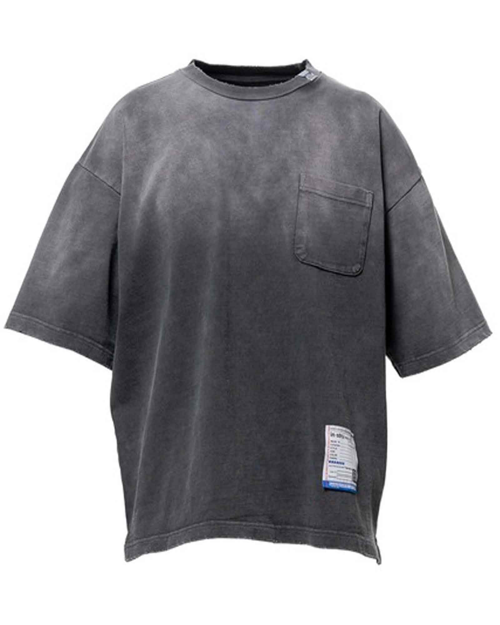 in・stru(men-tal).・イン・ストゥルメンタル -  DISTRESSED SHORT SLEEVE T-SHIRTS / BLACK
