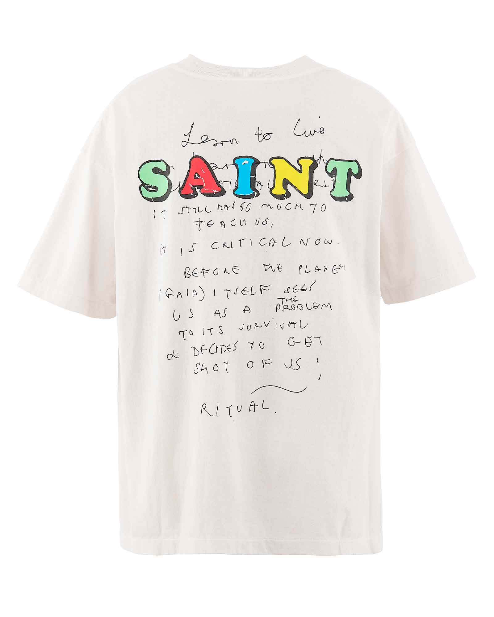 ©SAINT M××××××・セントマイケル - Tシャツ・カットソー JR_SS T-SHIRT/E / WHITE