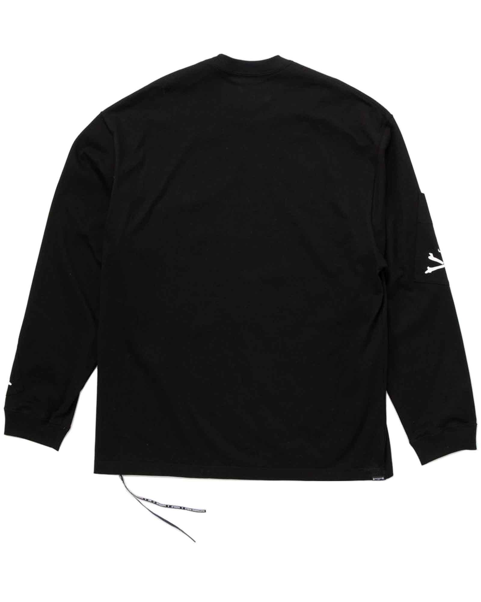 mastermind・マスターマインド - L/S Tシャツ MULTI POCKET LS TEE / BLACK