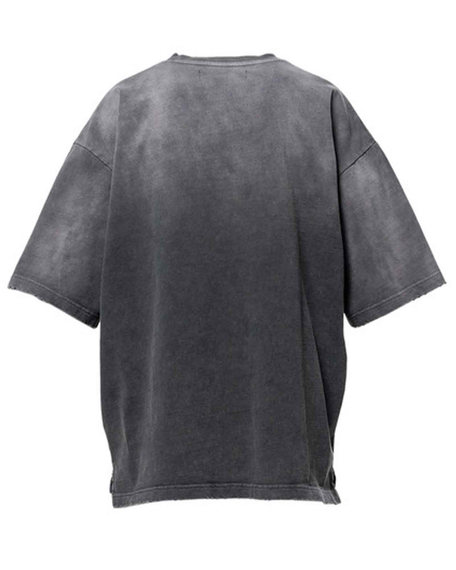 in・stru(men-tal).・イン・ストゥルメンタル -  DISTRESSED SHORT SLEEVE T-SHIRTS / BLACK