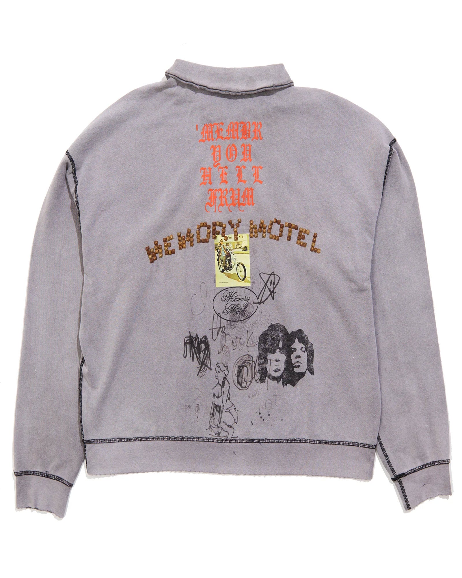Paly Hollywood・パリー　ハリウッド - スウェット SORRY 'BOUT THAT 1/4 ZIP CREWNECK / GRAY