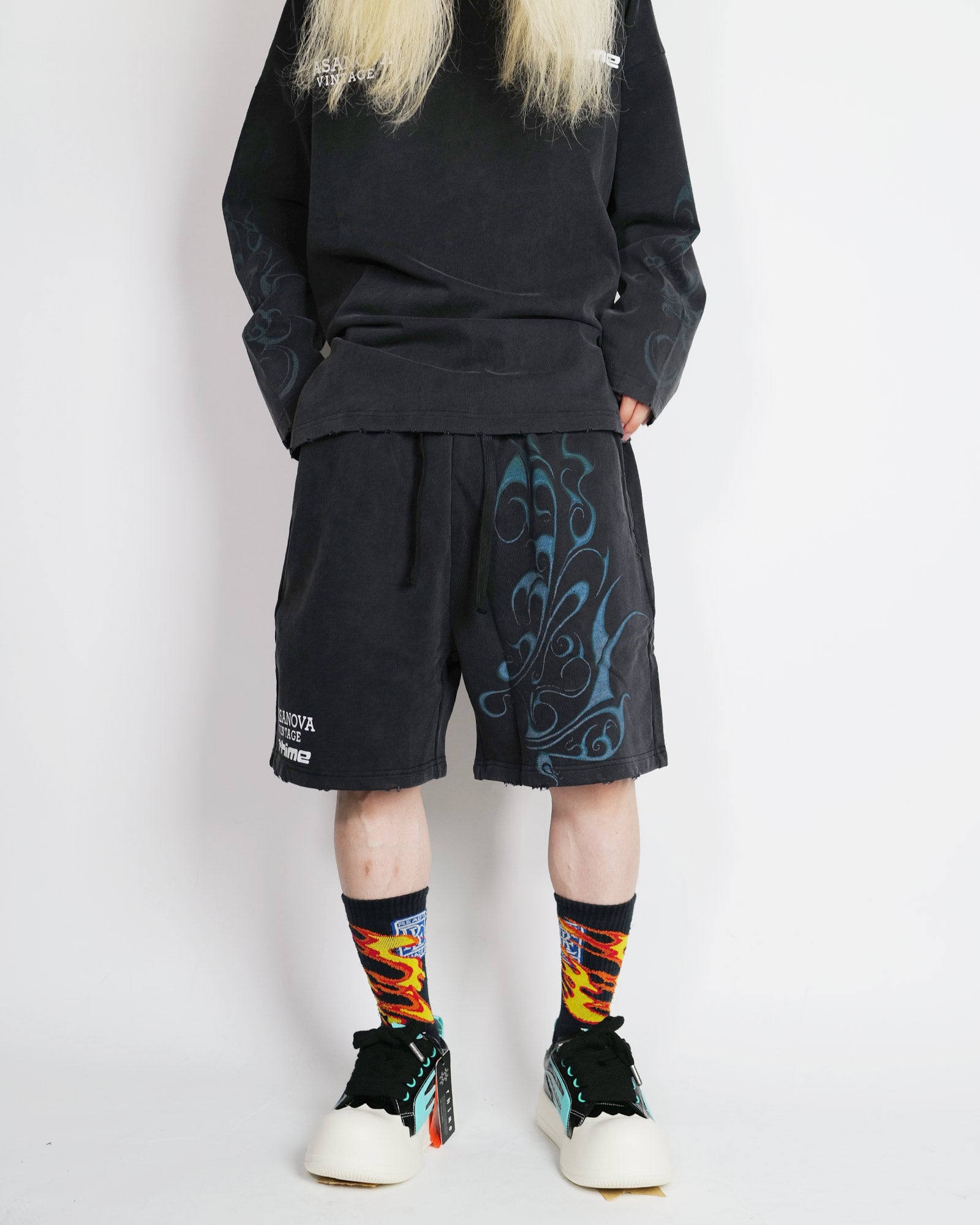 CASANOVA×RHIME・カサノバ×ライム -  CASANOVA×RHIME SHORTS/BLACK