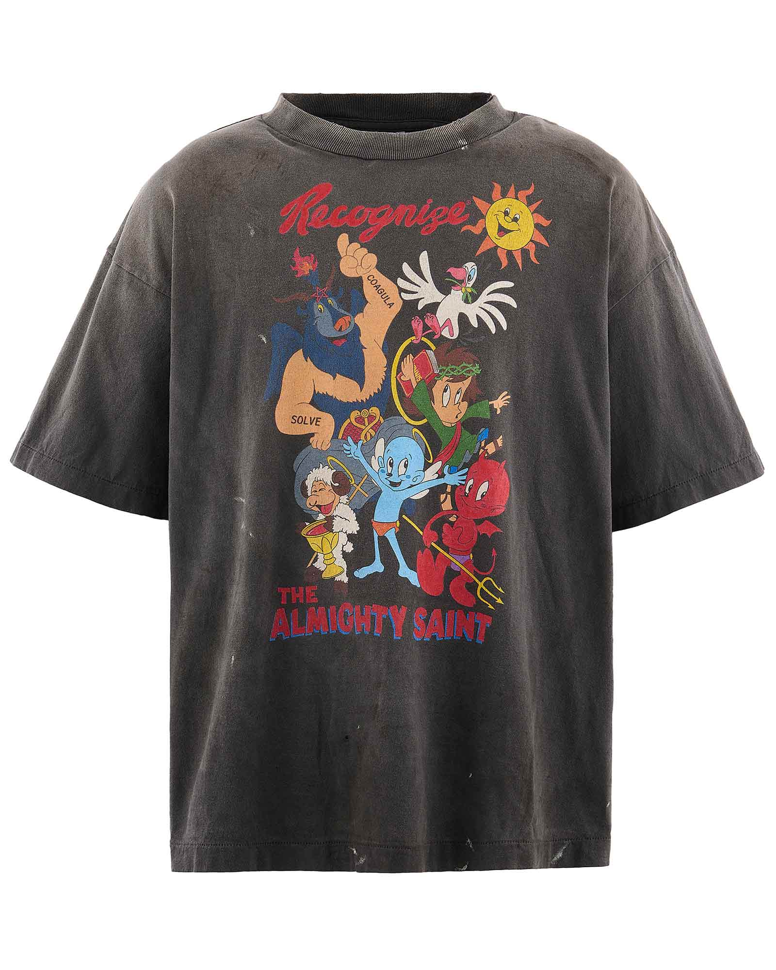 SS T-SHIRT/ALMITHY SAINT / BLACK