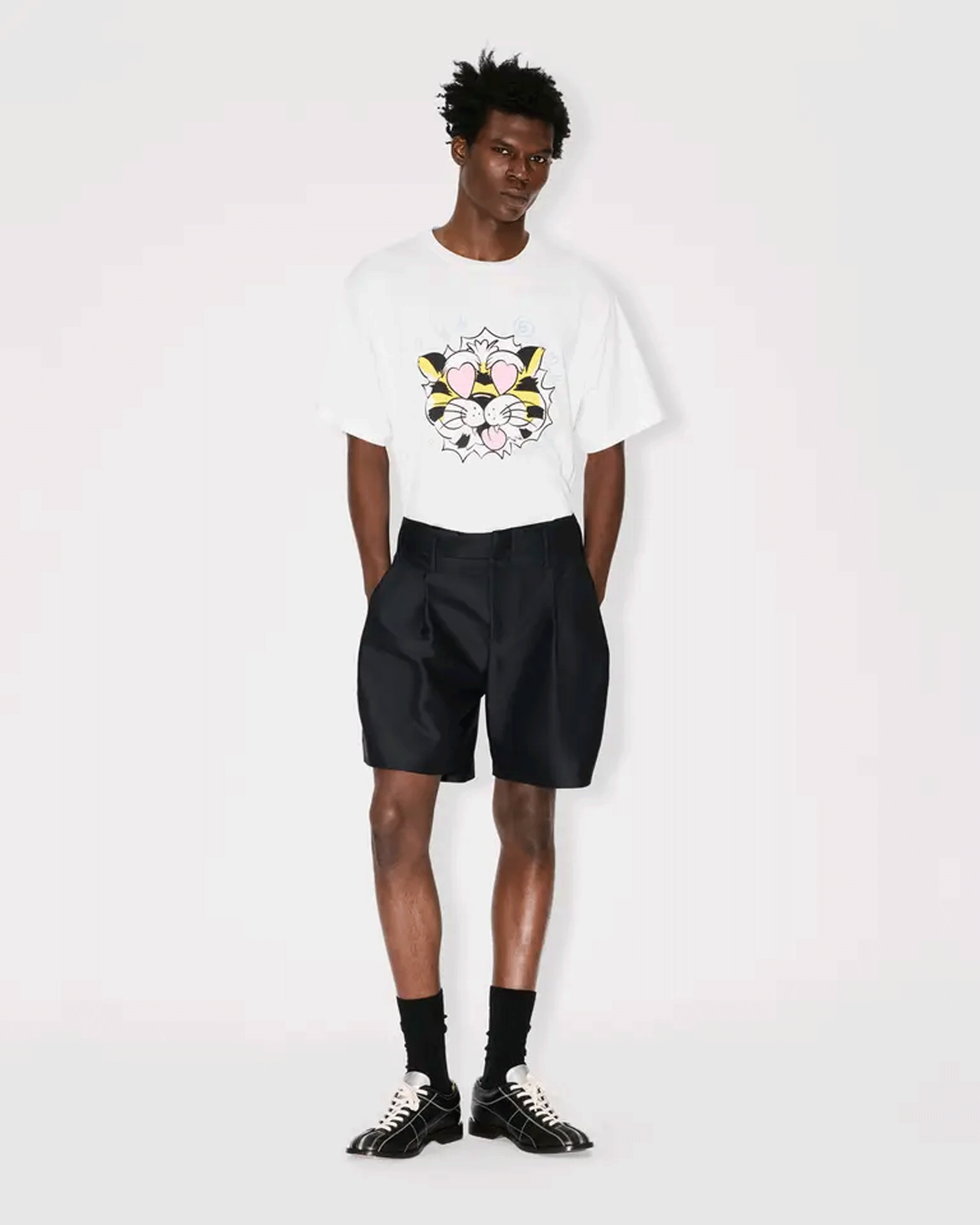 KENZO・Kenzo -  KENZO WILD TIGER OVERSIZE T-SHIRT / WHITE