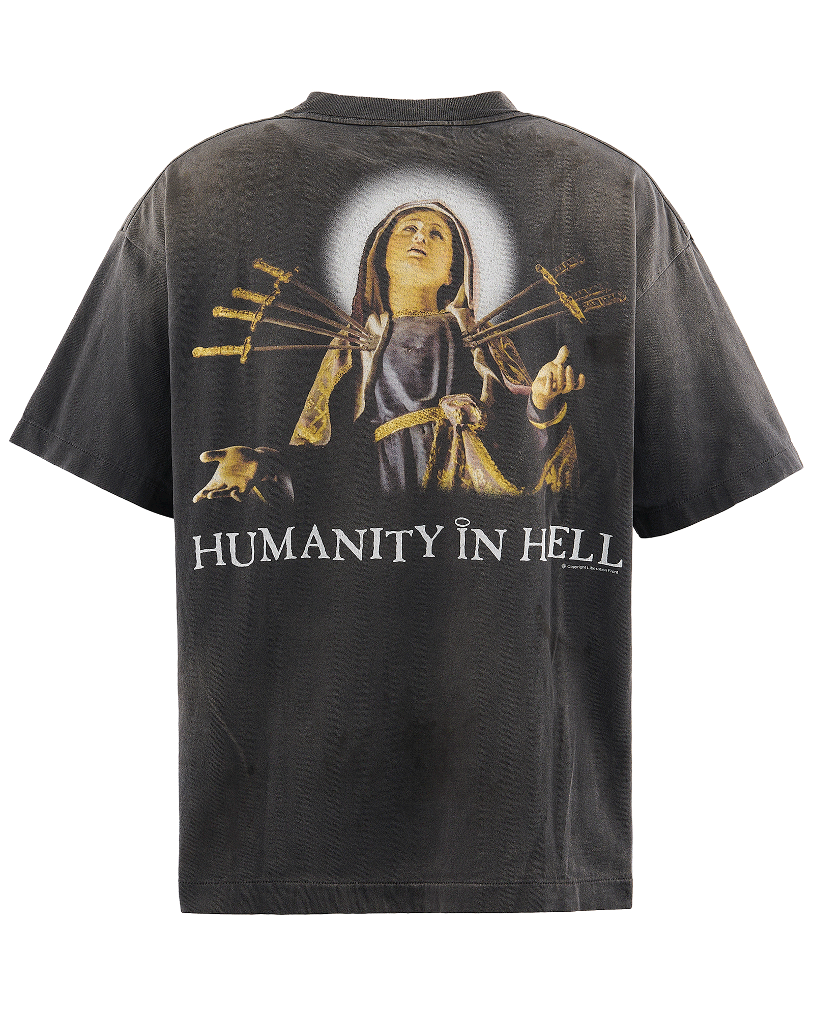 SAINT M×××××× (セントマイケル) SS26 SS T-SHIRT/JESUS/BLACK