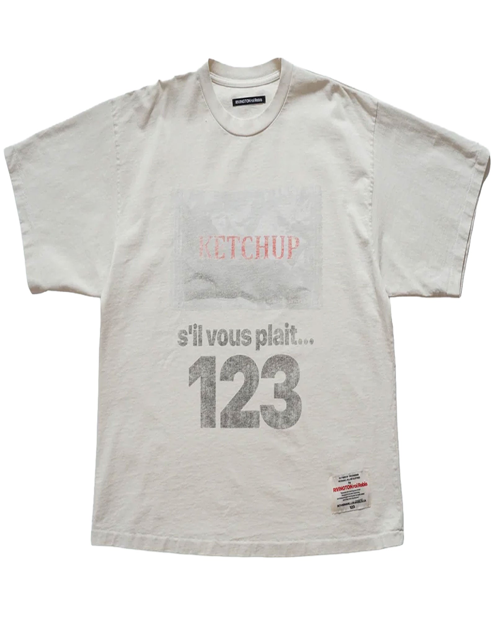 RRR123・リヴィントン ロイ レビス - Tシャツ・カットソー KETCHUP CVA SS MAX / WHITE