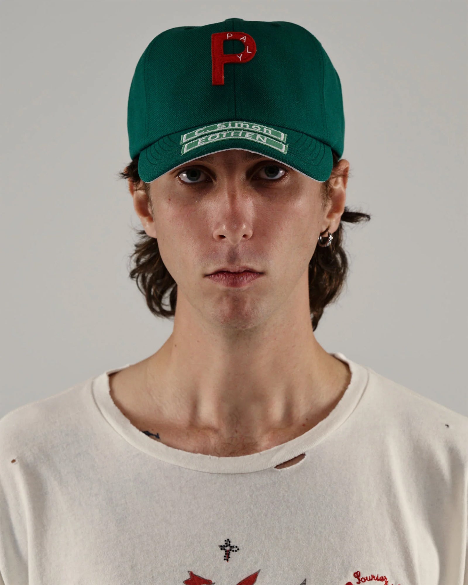 Paly Hollywood(パリー ハリウッド) 5 PANEL WOOL ''P'' HAT / GREEN