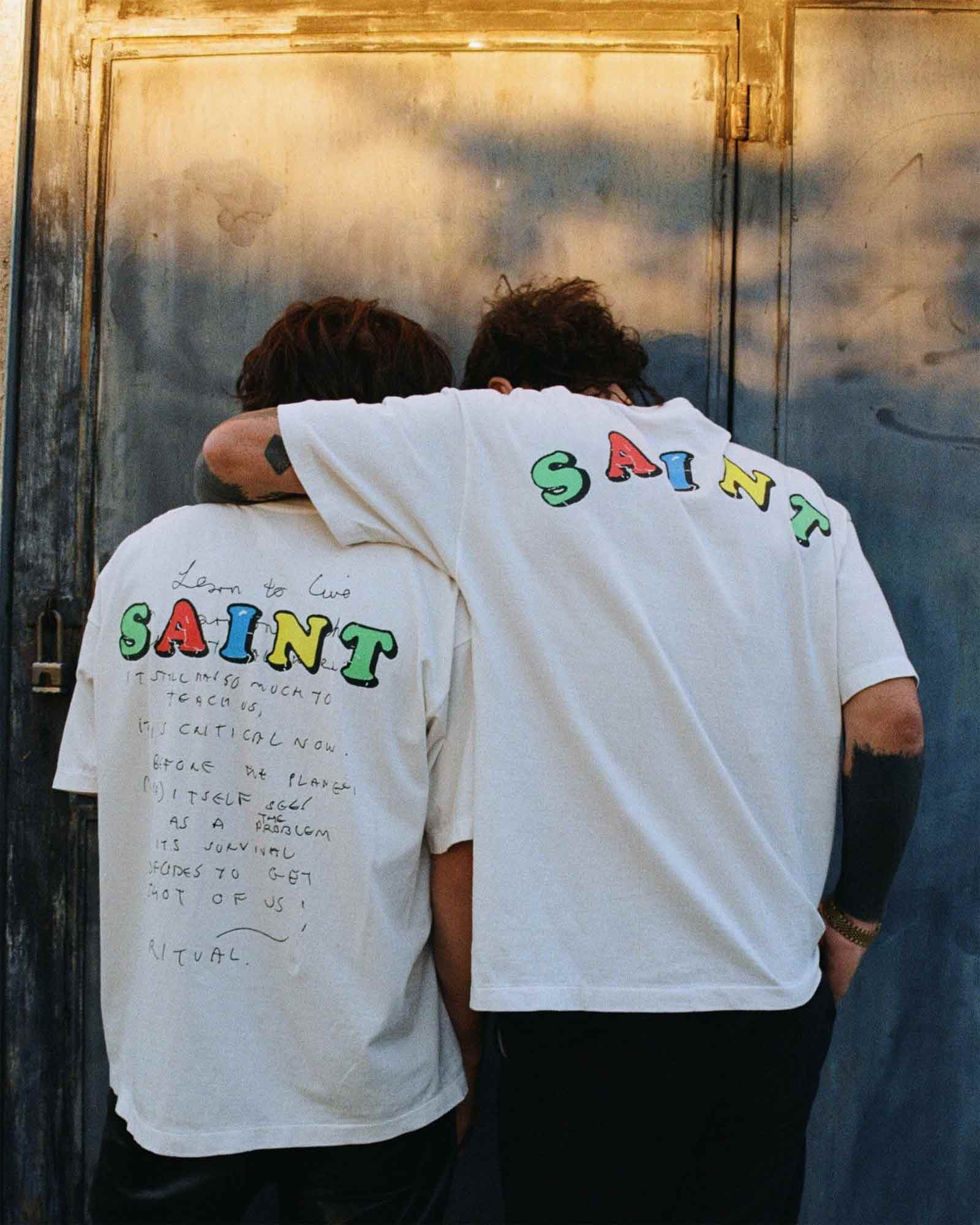 ©SAINT M××××××・セントマイケル - Tシャツ・カットソー JR_SS T-SHIRT/JAMIE REID / WHITE