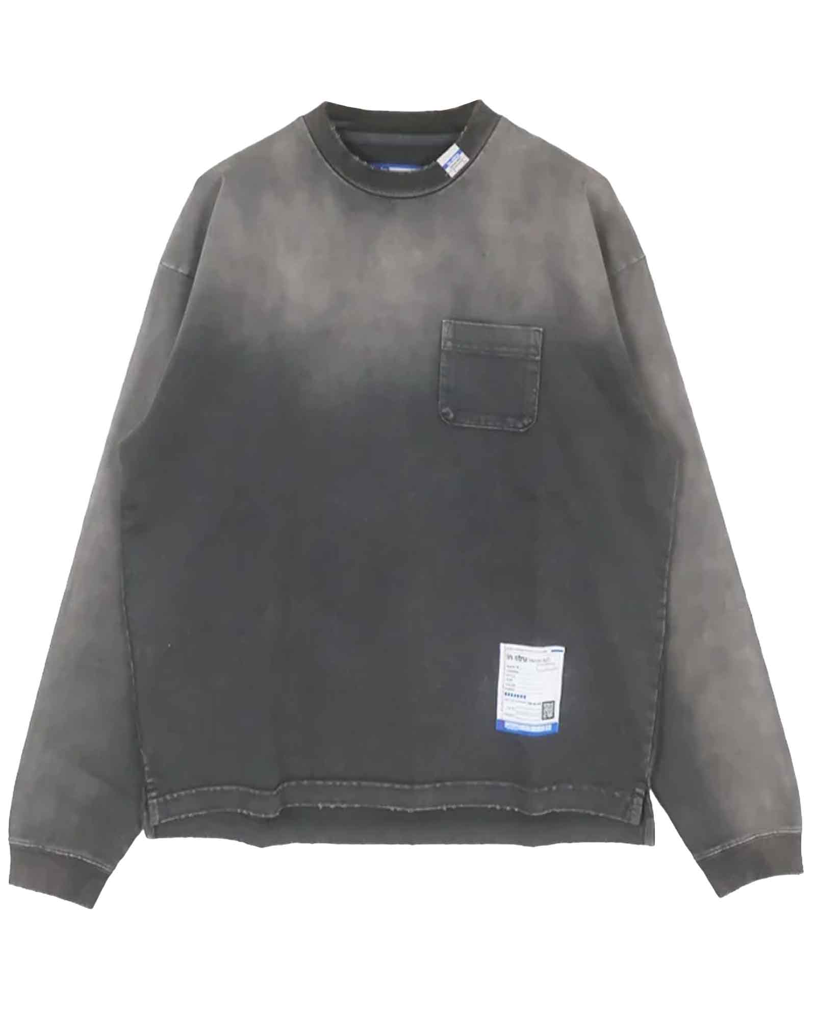 in・stru(men-tal).・イン・ストゥルメンタル - L/S Tシャツ DISTRESSED LONG SLEEVE T-SHIRTS / BLACK