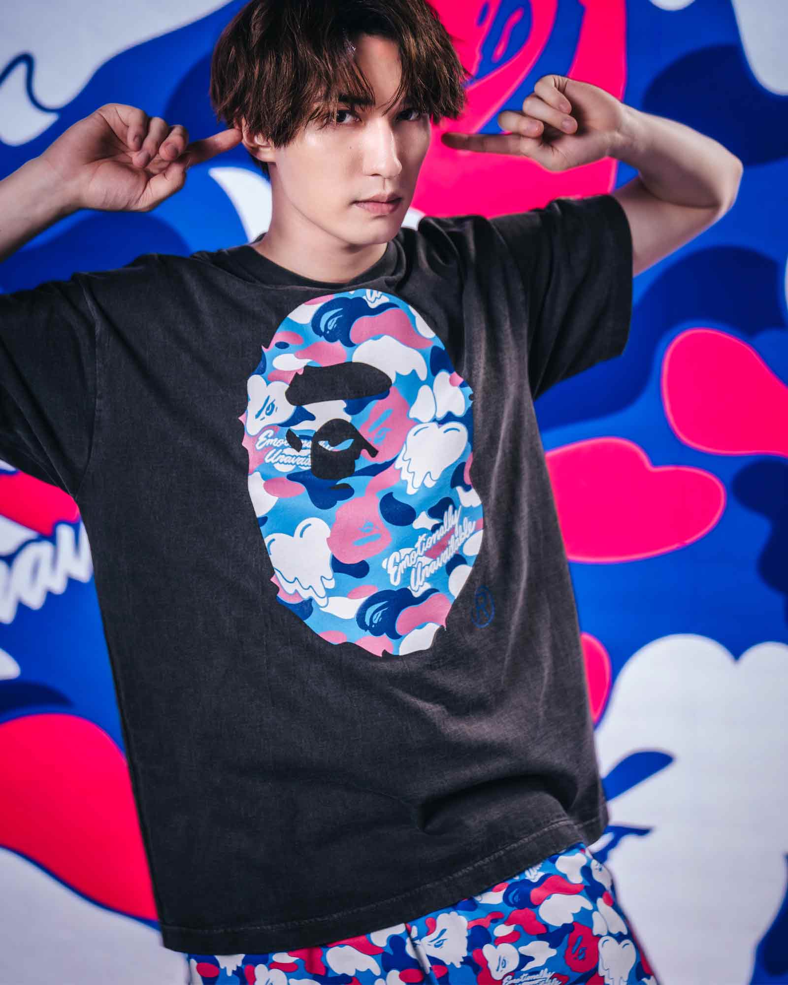 EMOTIONALLY UNAVAILABLE・エモーショナリー アンアベイラブル - Tシャツ・カットソー EU APE SS TEE / BLACK