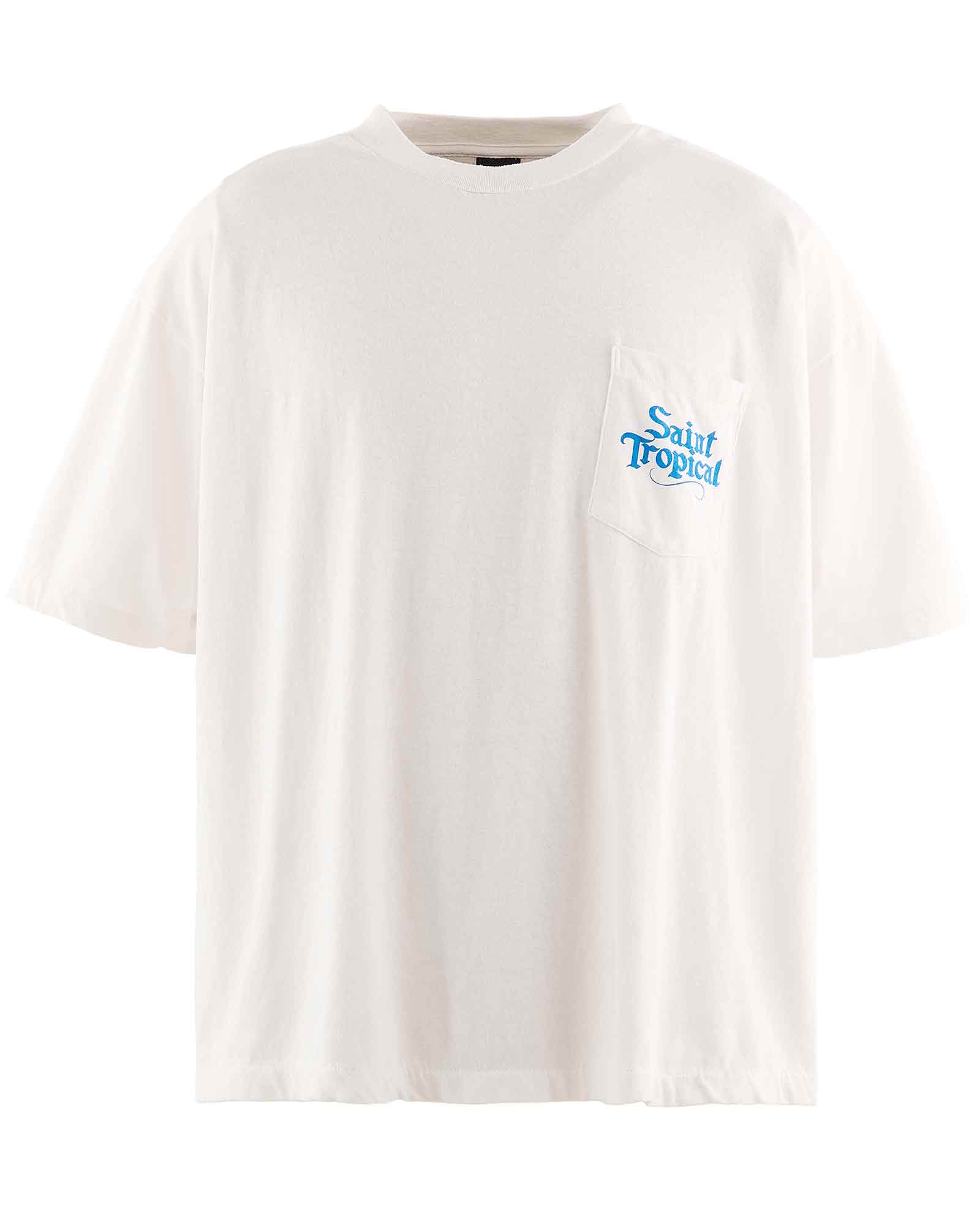 ©SAINT M××××××・セントマイケル - Tシャツ・カットソー TC_SS T-SHIRT/POCKET / WHITE