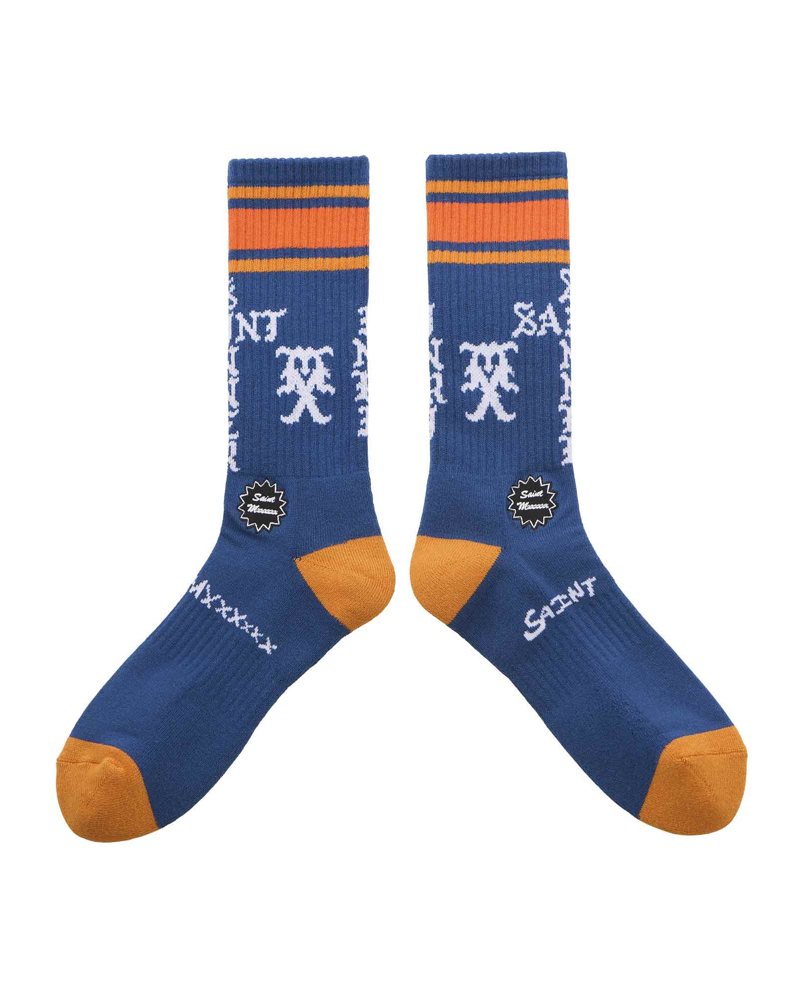 ©SAINT M××××××・セントマイケル - ソックス・レッグウェア SOCKS/SINNER / BLUE+ORANGE