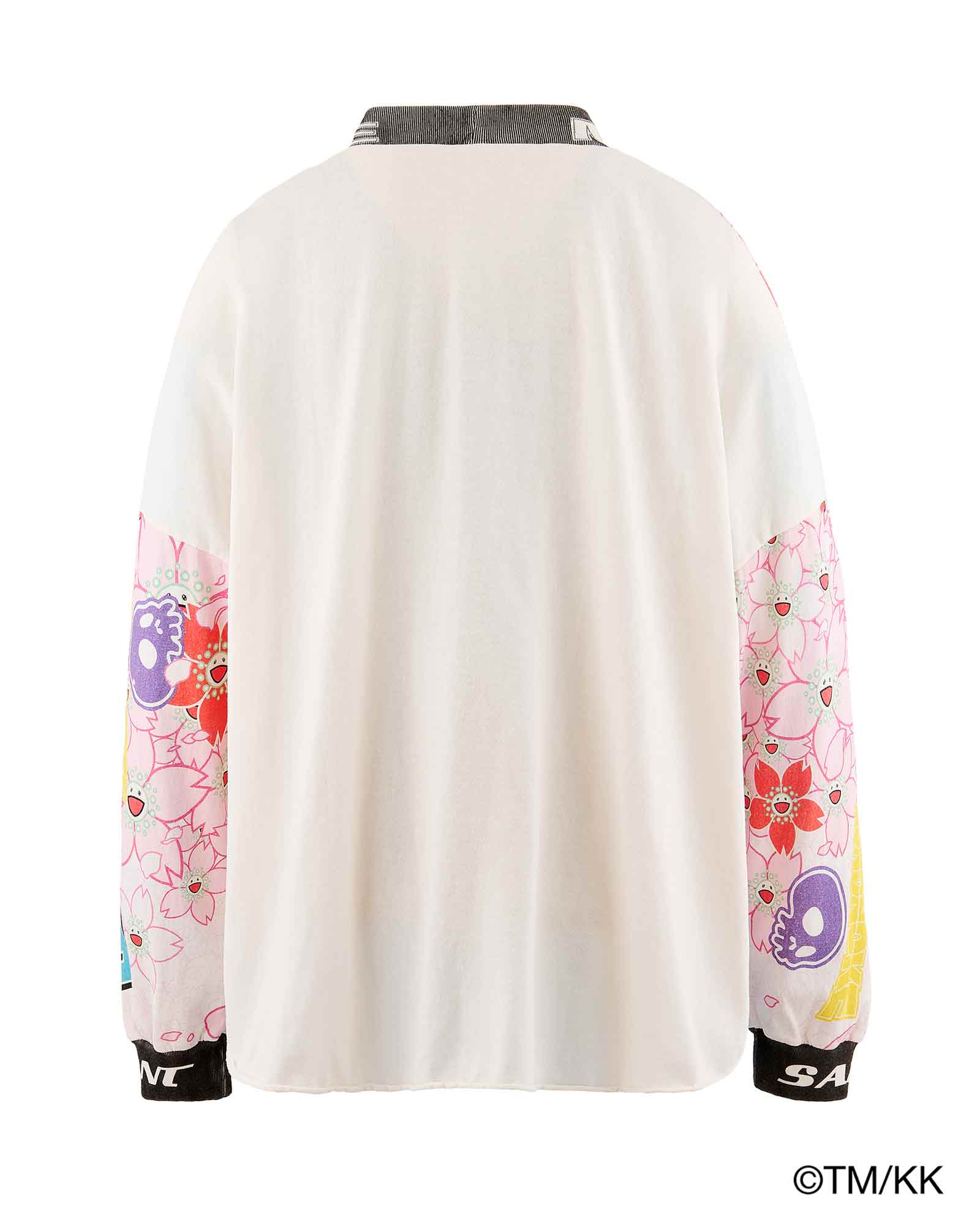 mononoke・made・モノノケメイド - L/S Tシャツ LS T-SHIRT WIDE / SAKURA/WHITE