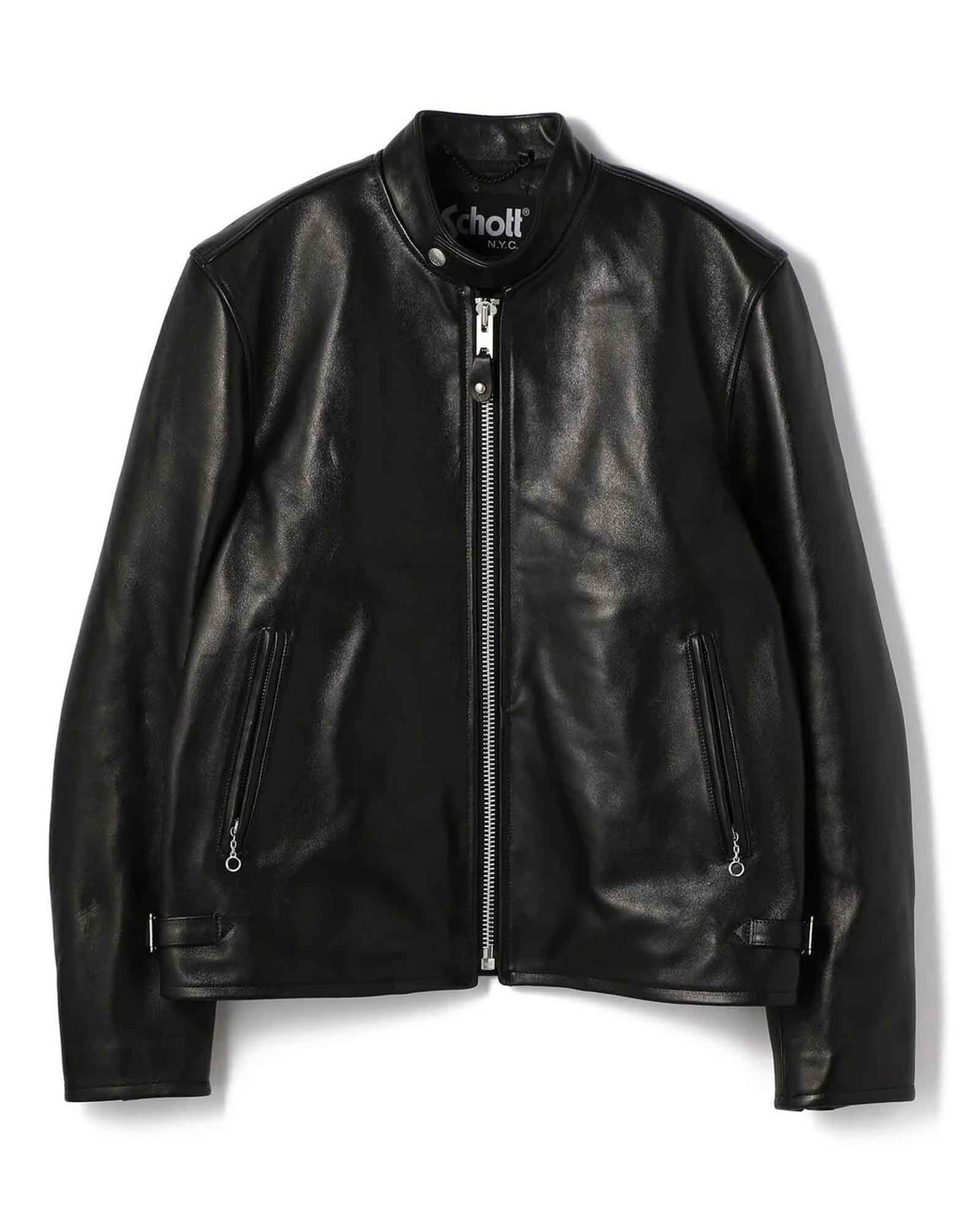 Schott・ショット - レザージャケット 70’S SINGLE RIDERS JACKET / BLACK
