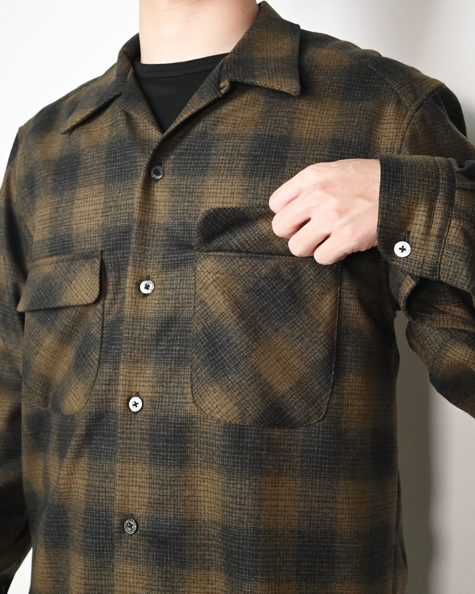 PENDELTON・ペンドルトン -  PENDELTON DAIRIKU OPEN COLLAR SHDLIVE / CHECK
