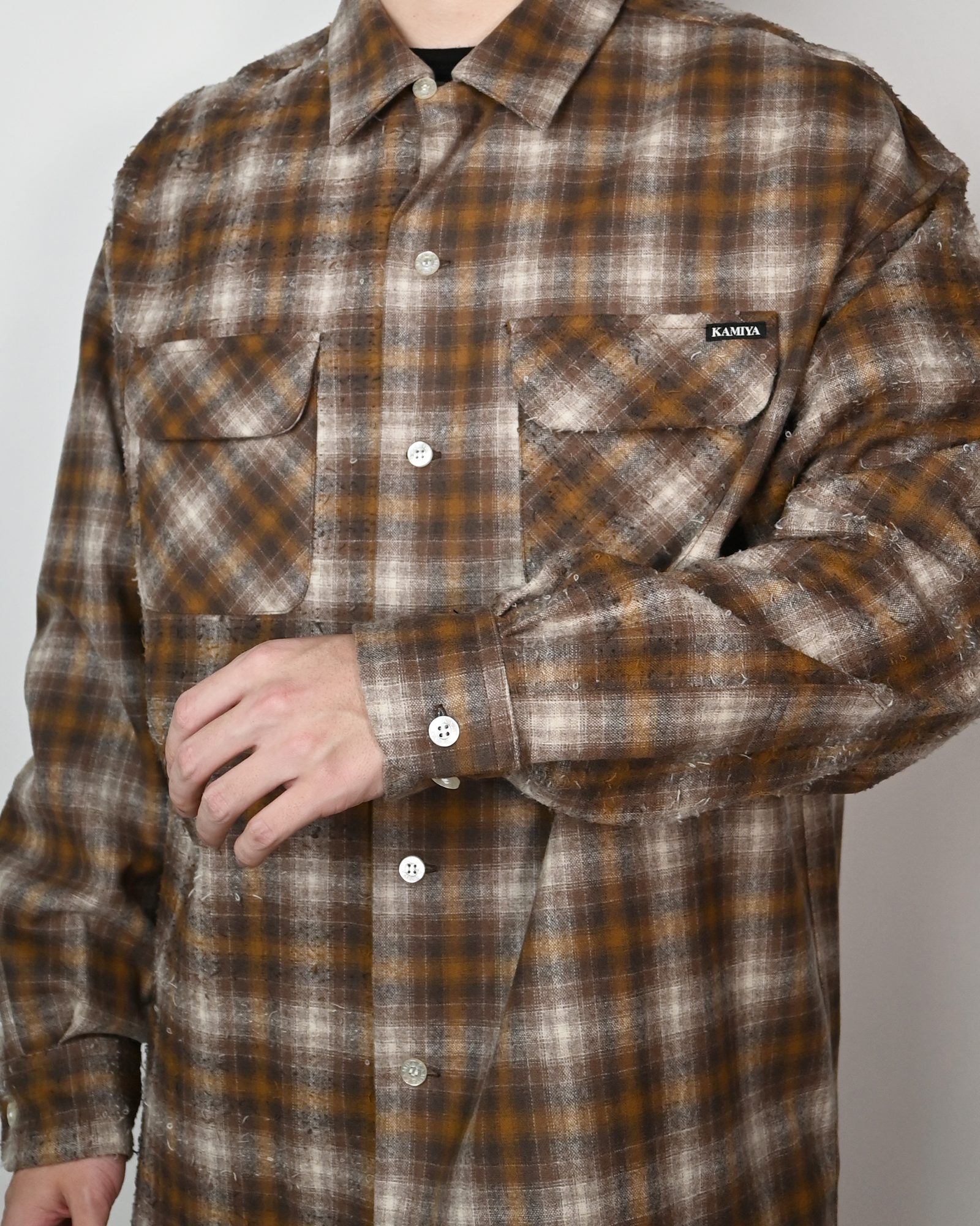 KAMIYA・カミヤ - シャツ PENDELTON KAMIYA CRAZY PATTERN  / SHBEIGE CHECK