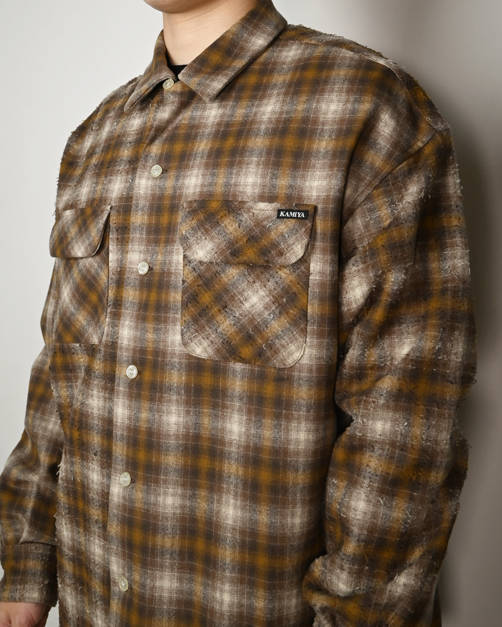 KAMIYA・カミヤ - シャツ PENDELTON KAMIYA CRAZY PATTERN  / SHBEIGE CHECK