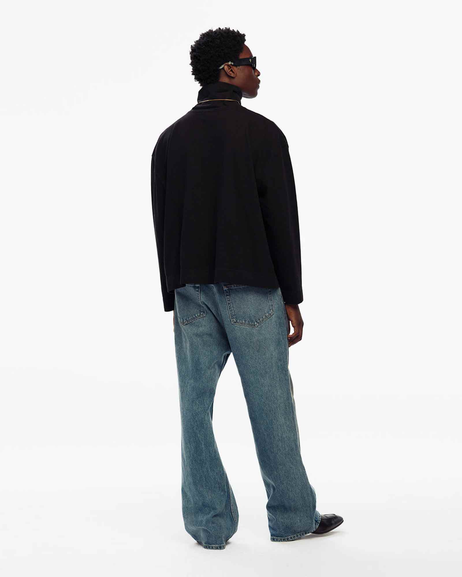 WILLY CHAVARRIA・ウィリー・チャバリア - L/S Tシャツ LS TURTLENECK TEE / BLACK