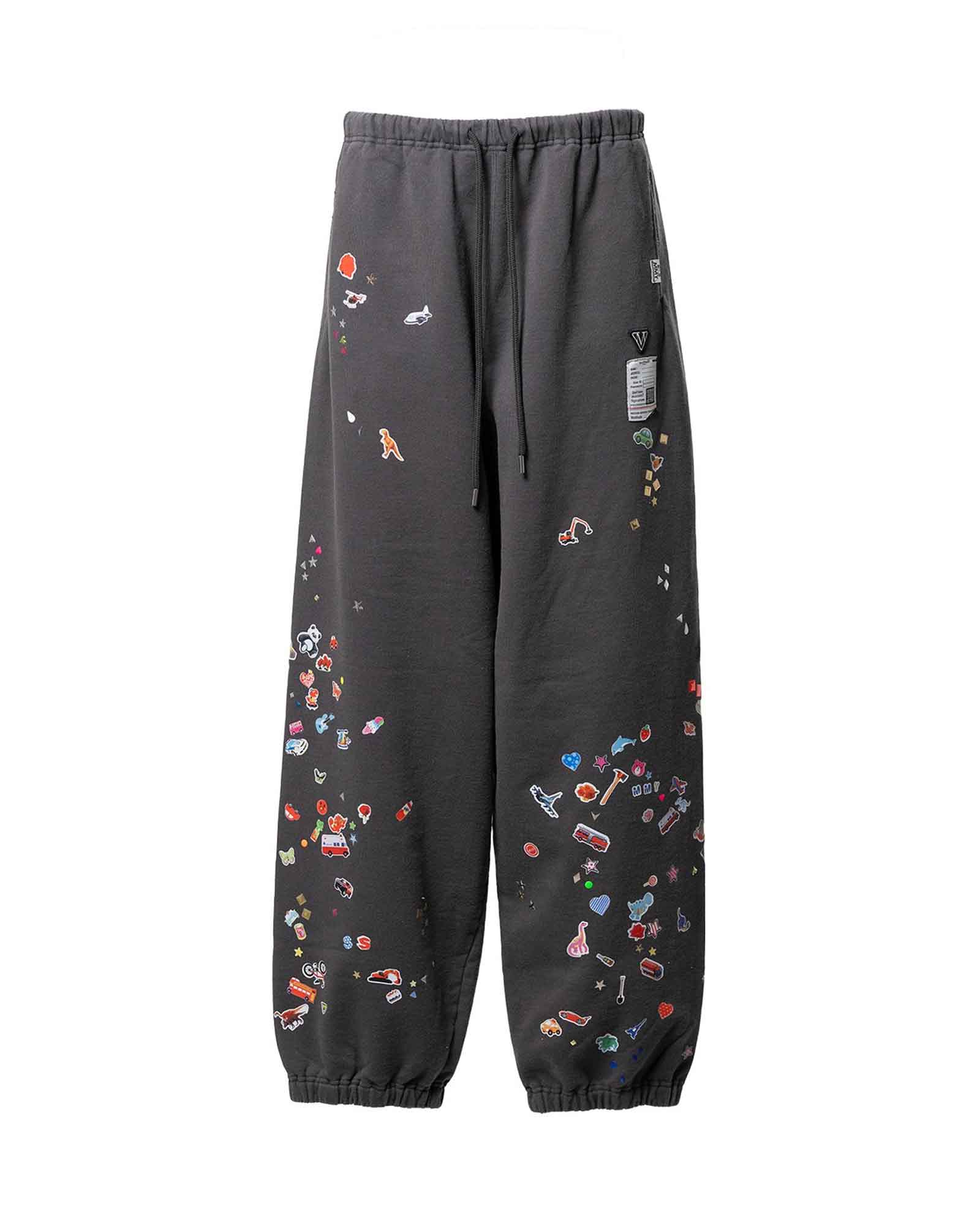 KIDS STICKER PANTS / BLACK