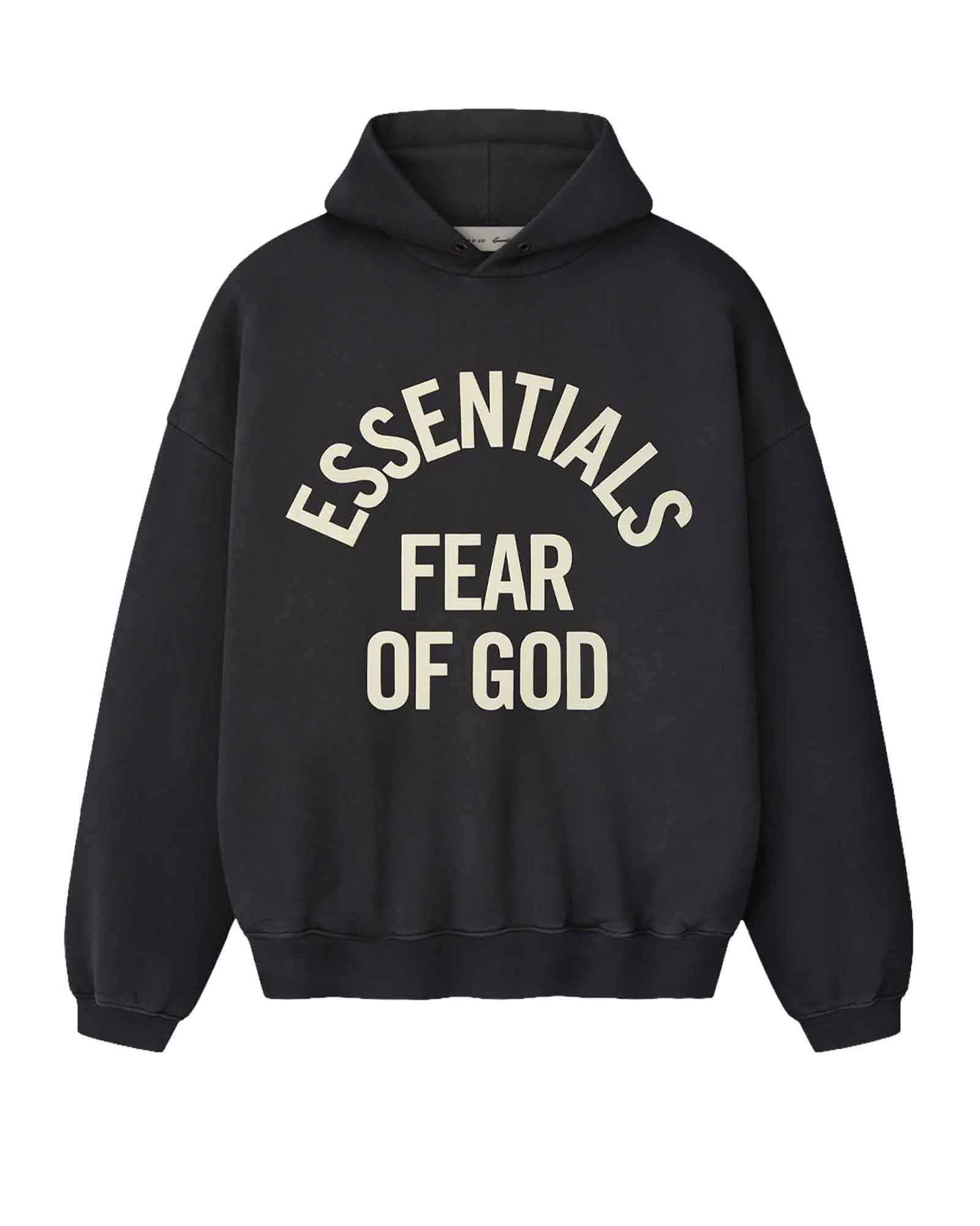 ESSENTIALS・エッセンシャルズ - パーカー・フーディ WOMEN'S CAMPUS 90'S CROPPED RAGLAN HOODIE / FADED BLACK