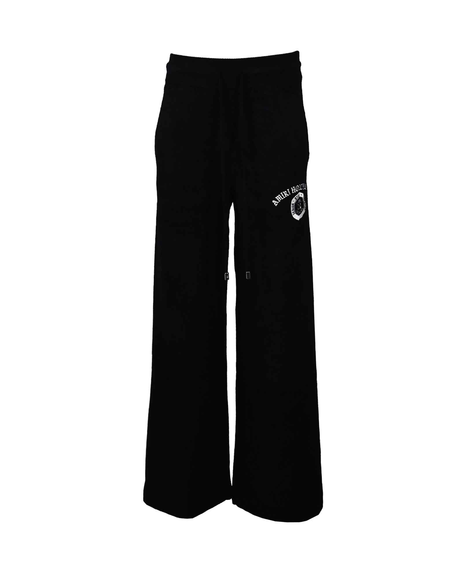 COLLEGIATE VELVET TRACK PANT 
/ BLACK