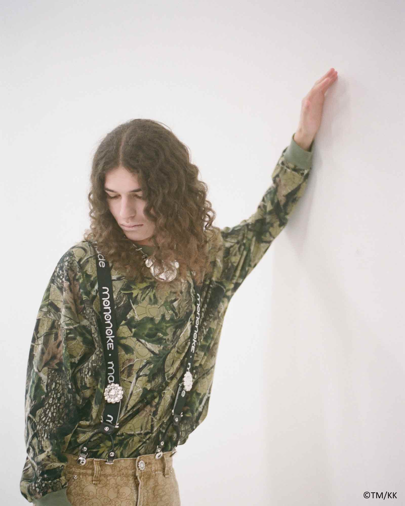 mononoke・made・モノノケメイド - L/S Tシャツ LS T-SHIRT WIDE / CAMO/WHITE