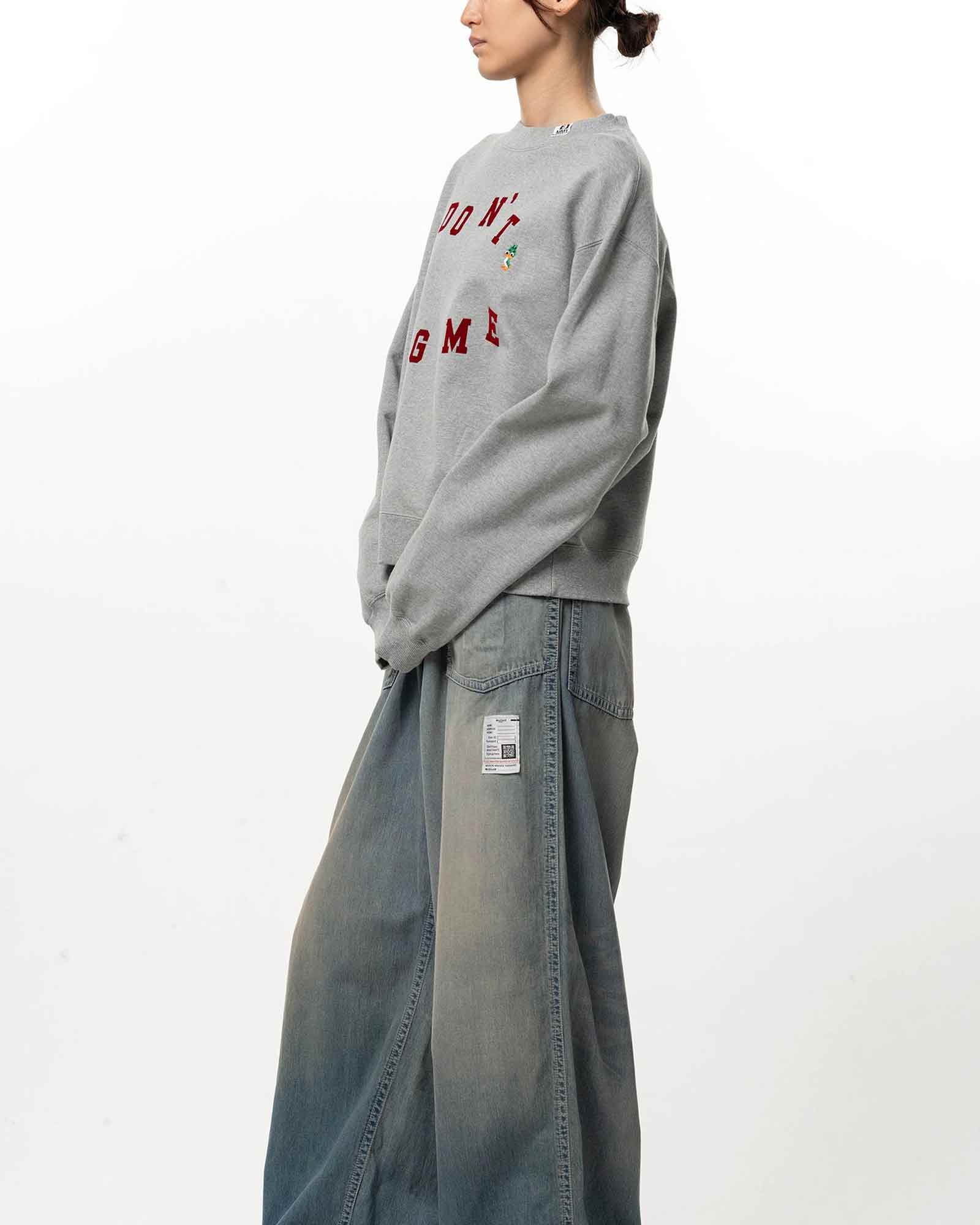 MIHARA YASUHIRO・Yasuhiro Mihara -  D.T.M FLOCKY PULLOVER / GRAY