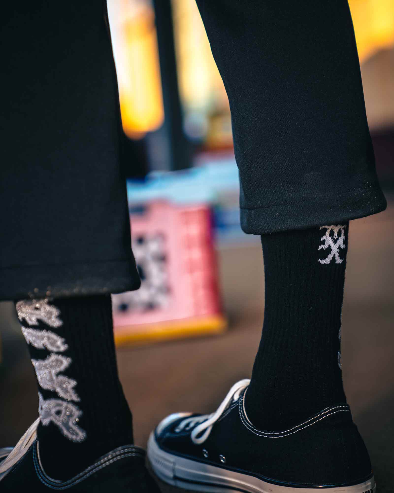 ©SAINT M××××××・圣迈克尔 -  SOCKS/SAINT / BLACK+GRAY