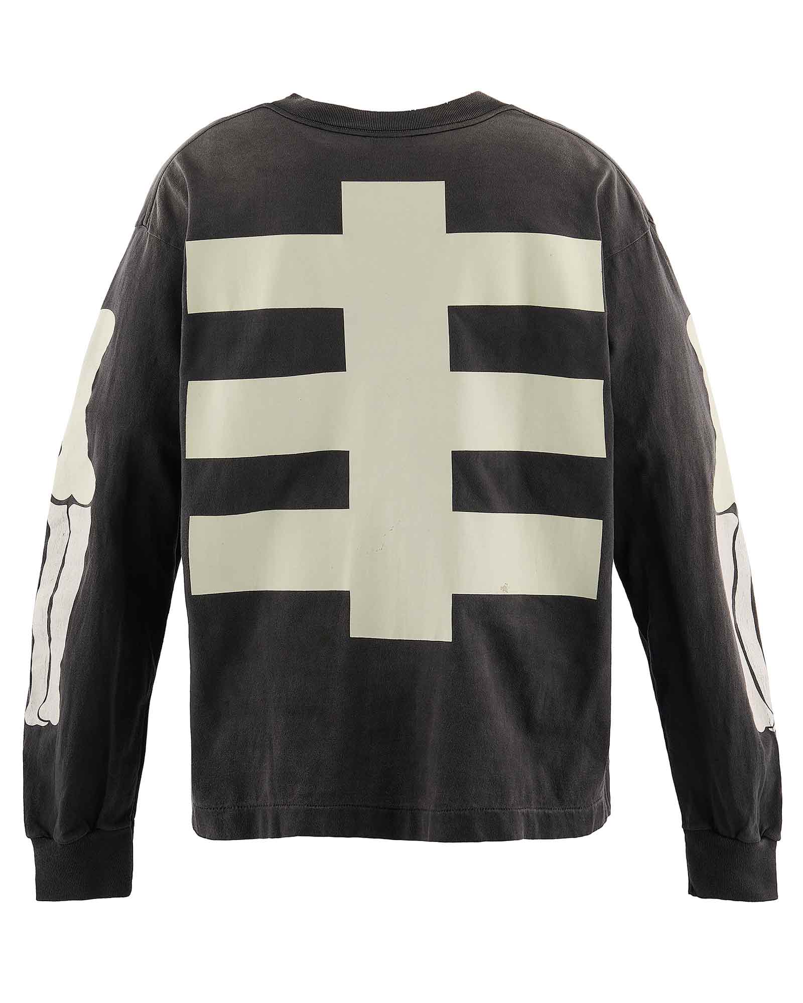 ©SAINT M××××××・圣迈克尔 -  BH_LS T-SHIRT/BONE / BLACK