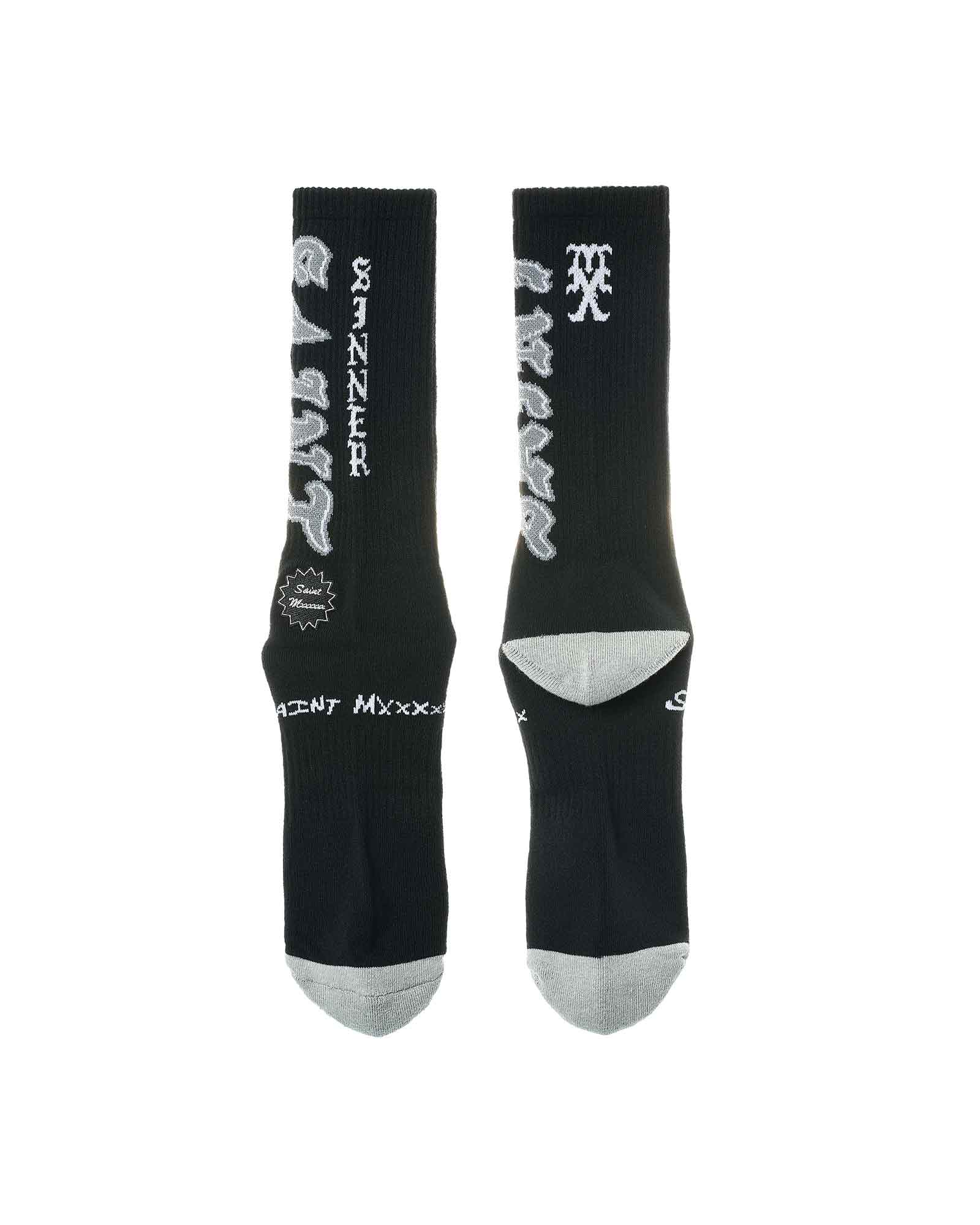 ©SAINT M××××××・圣迈克尔 -  SOCKS/SAINT / BLACK+GRAY
