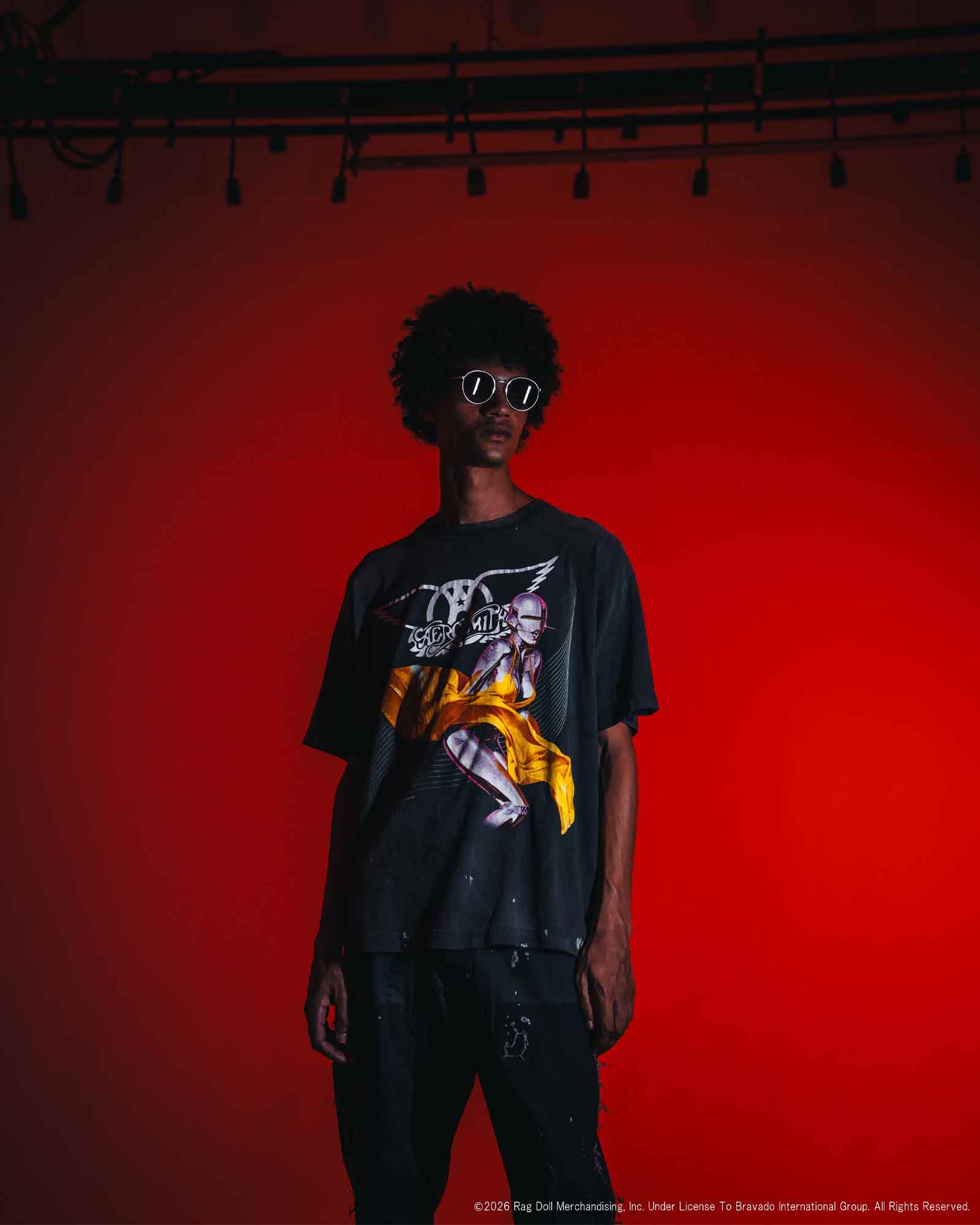 ©SAINT M××××××・セントマイケル - Tシャツ・カットソー AS_SS T-SHIRT/AEROSMITH / BLACK