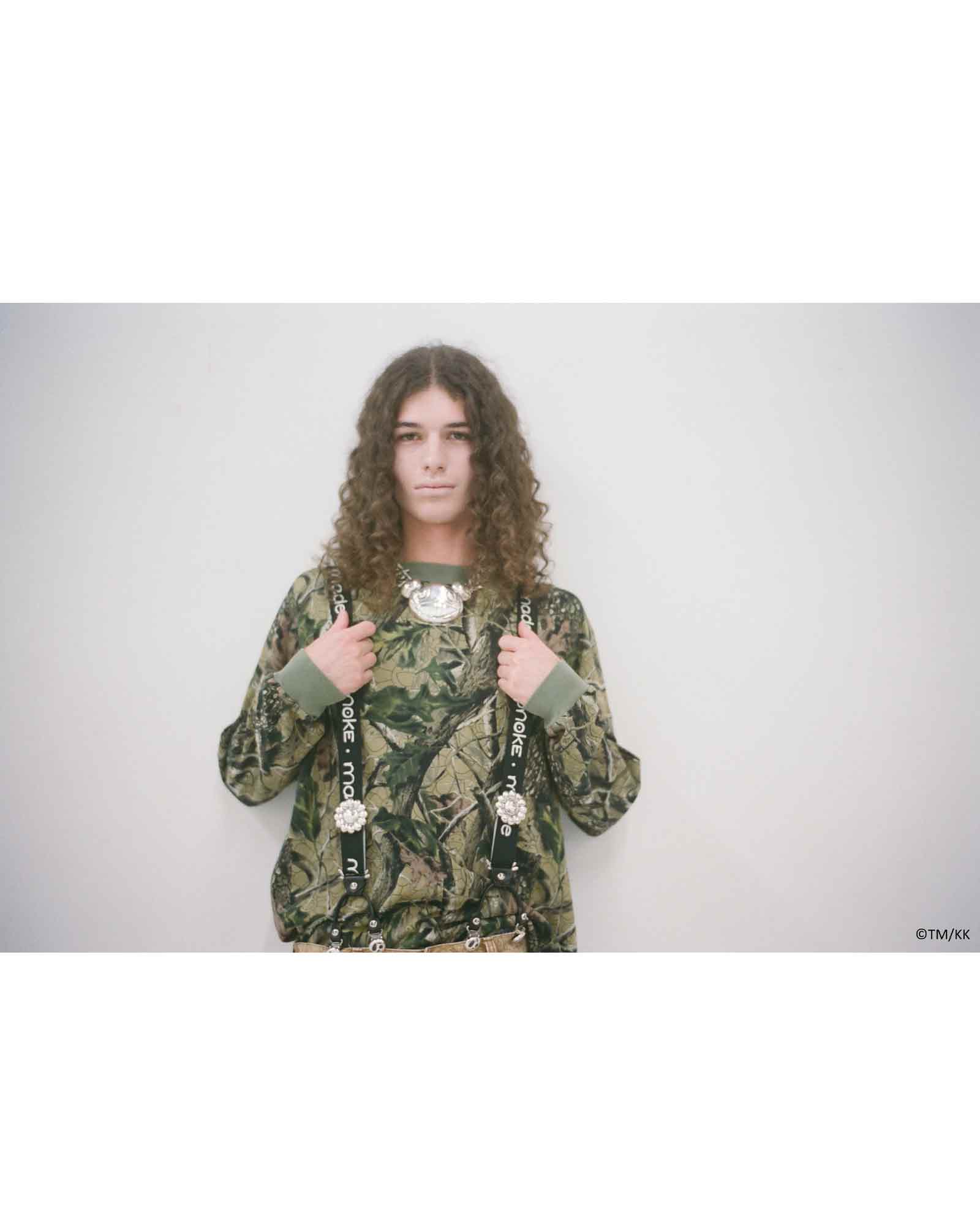 mononoke・made・モノノケメイド - L/S Tシャツ LS T-SHIRT WIDE / CAMO/WHITE