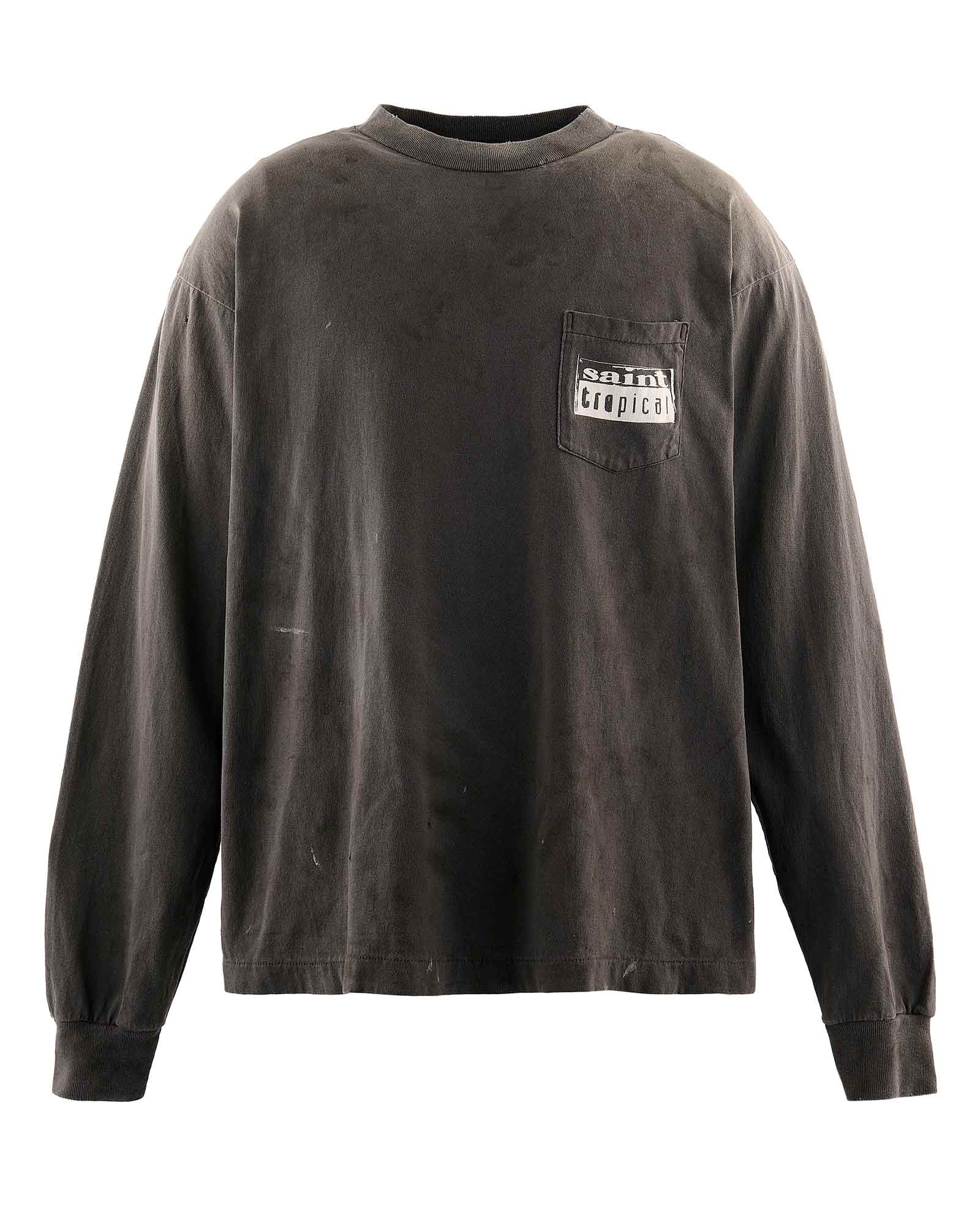 ©SAINT M××××××・セントマイケル - L/S Tシャツ TC_LS T-SHIRT/COFFEE / BLACK